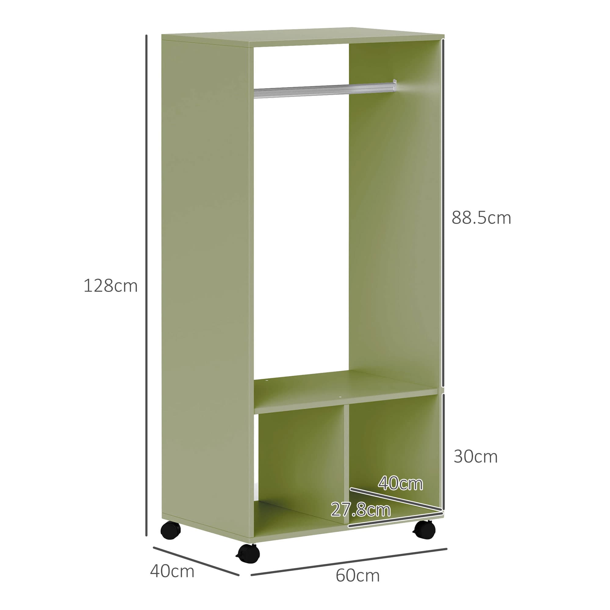 Transform Your Space With This Mobile Green Open Wardrobe - image 5