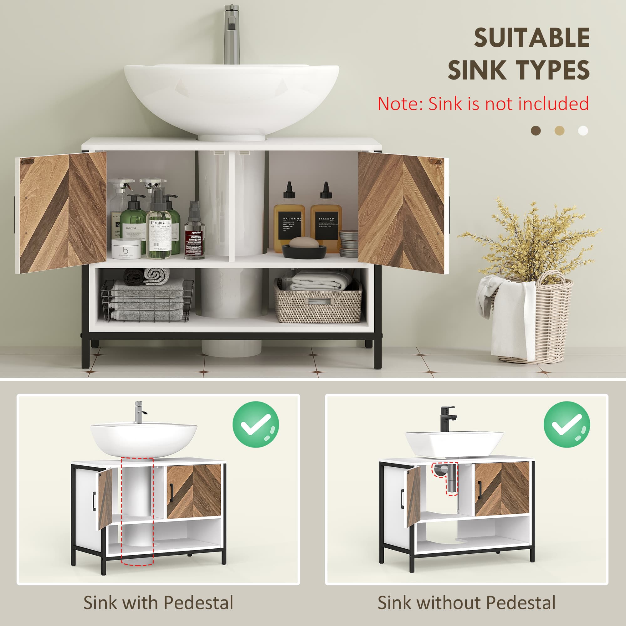 Transform Your Bathroom With This Rustic Under Sink Cabinet - image 4