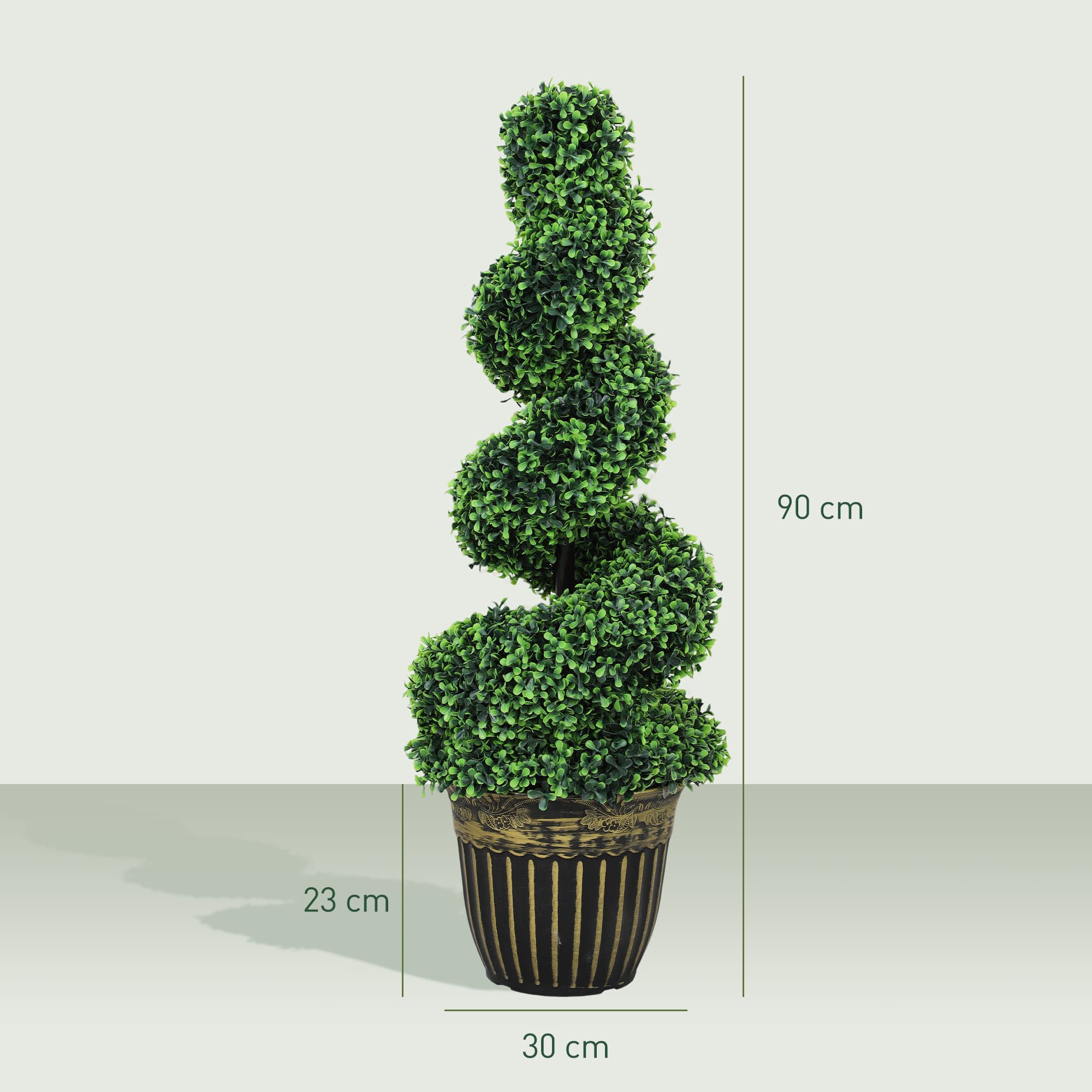 Transform Your Space with 90cm Artificial Spiral Boxwood Trees - image 5