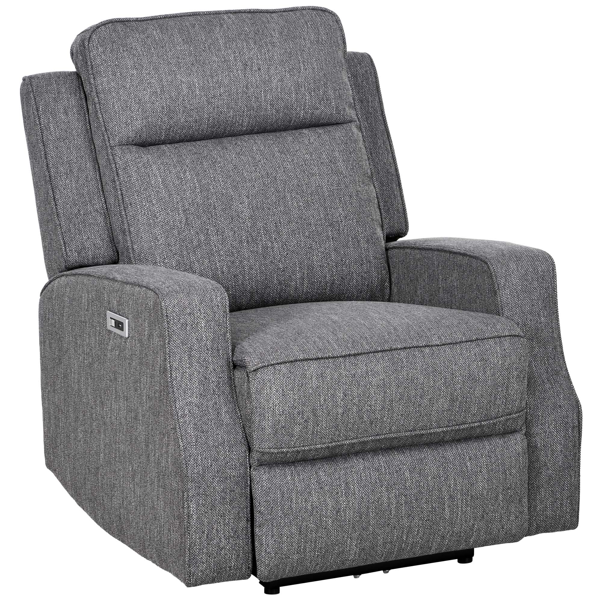 Effortless Comfort: Charcoal Grey Electric Reclining Chair
