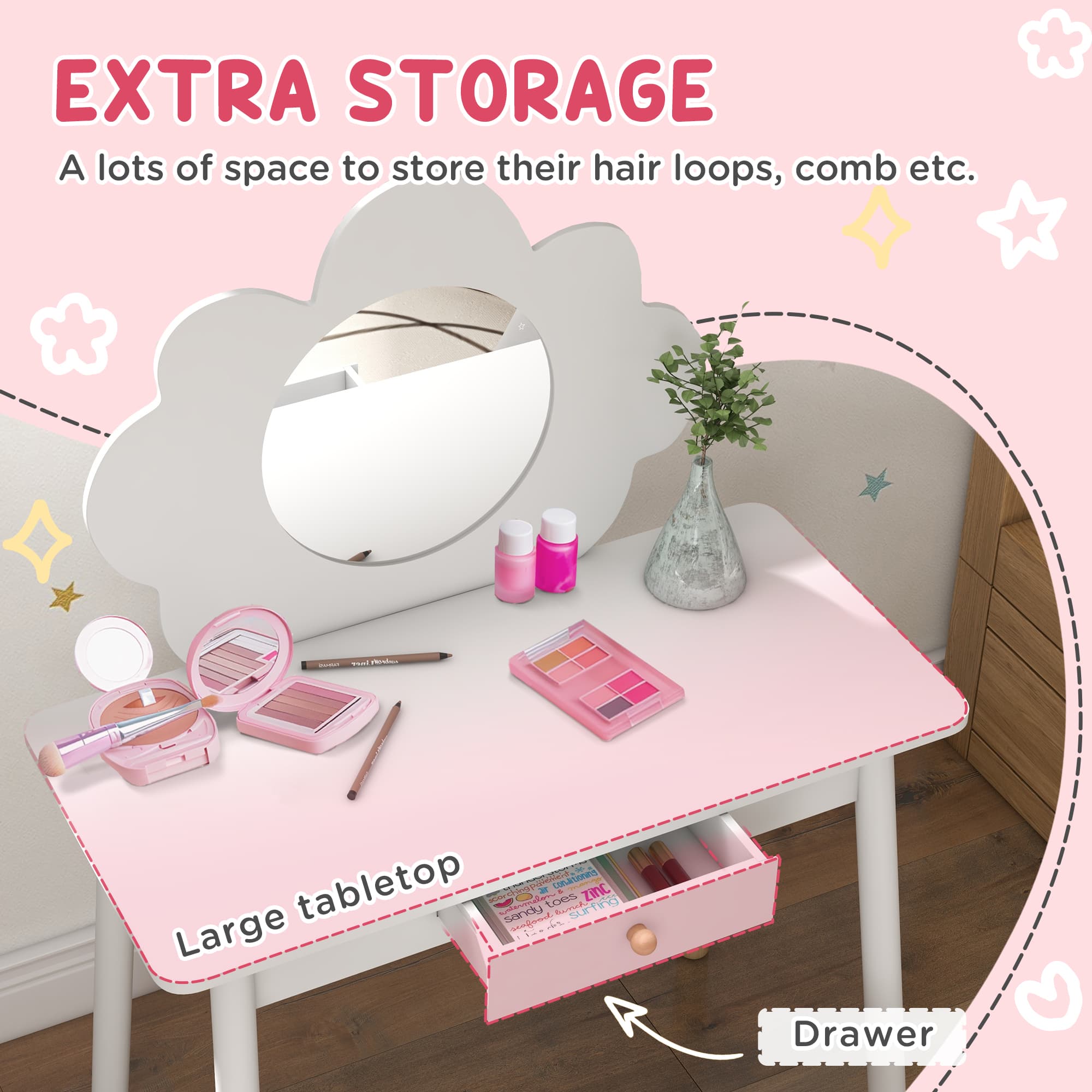 Transform Playtime with this Cloud Dressing Table Set - image 2