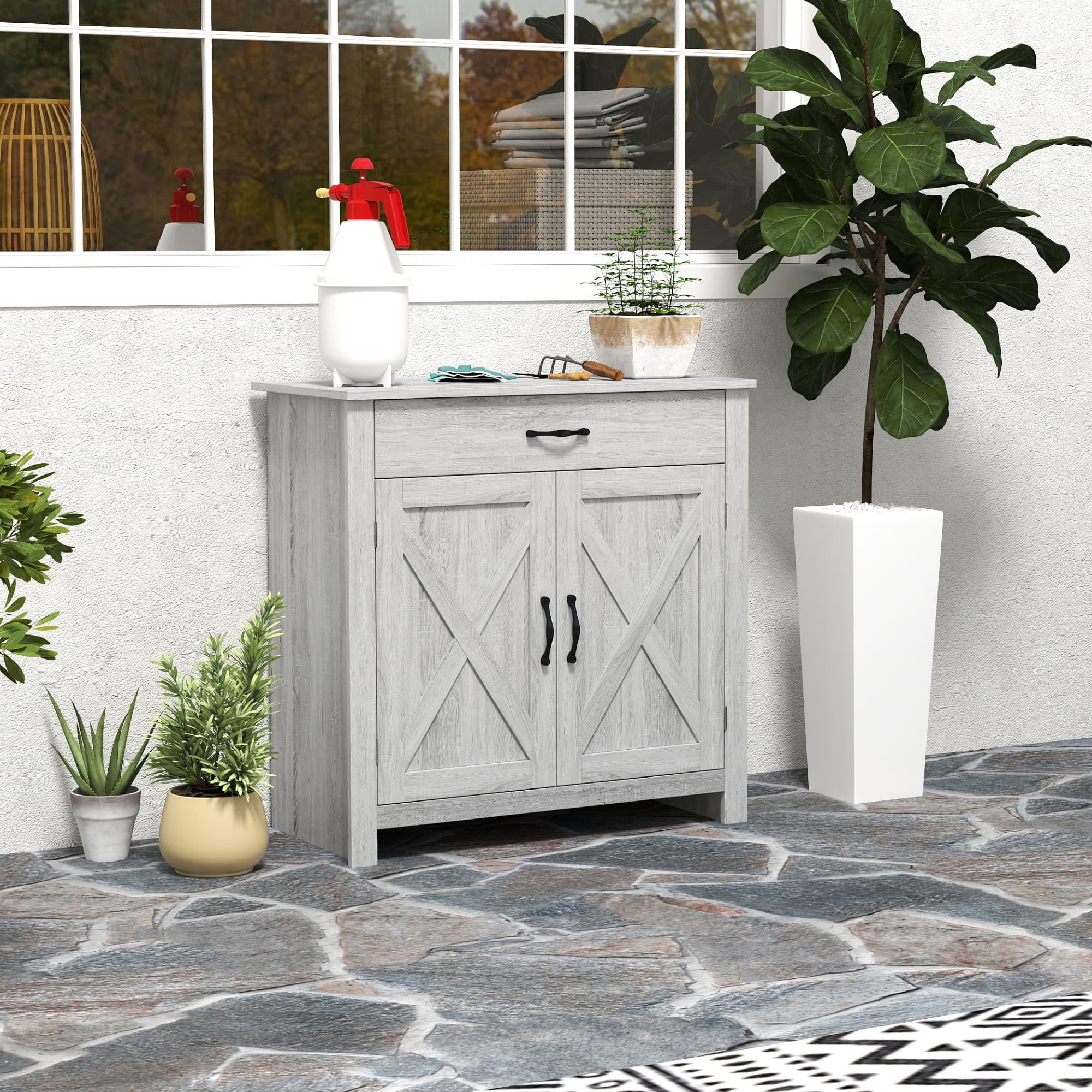 Transform Your Space with this Grey Farmhouse Sideboard - image 1