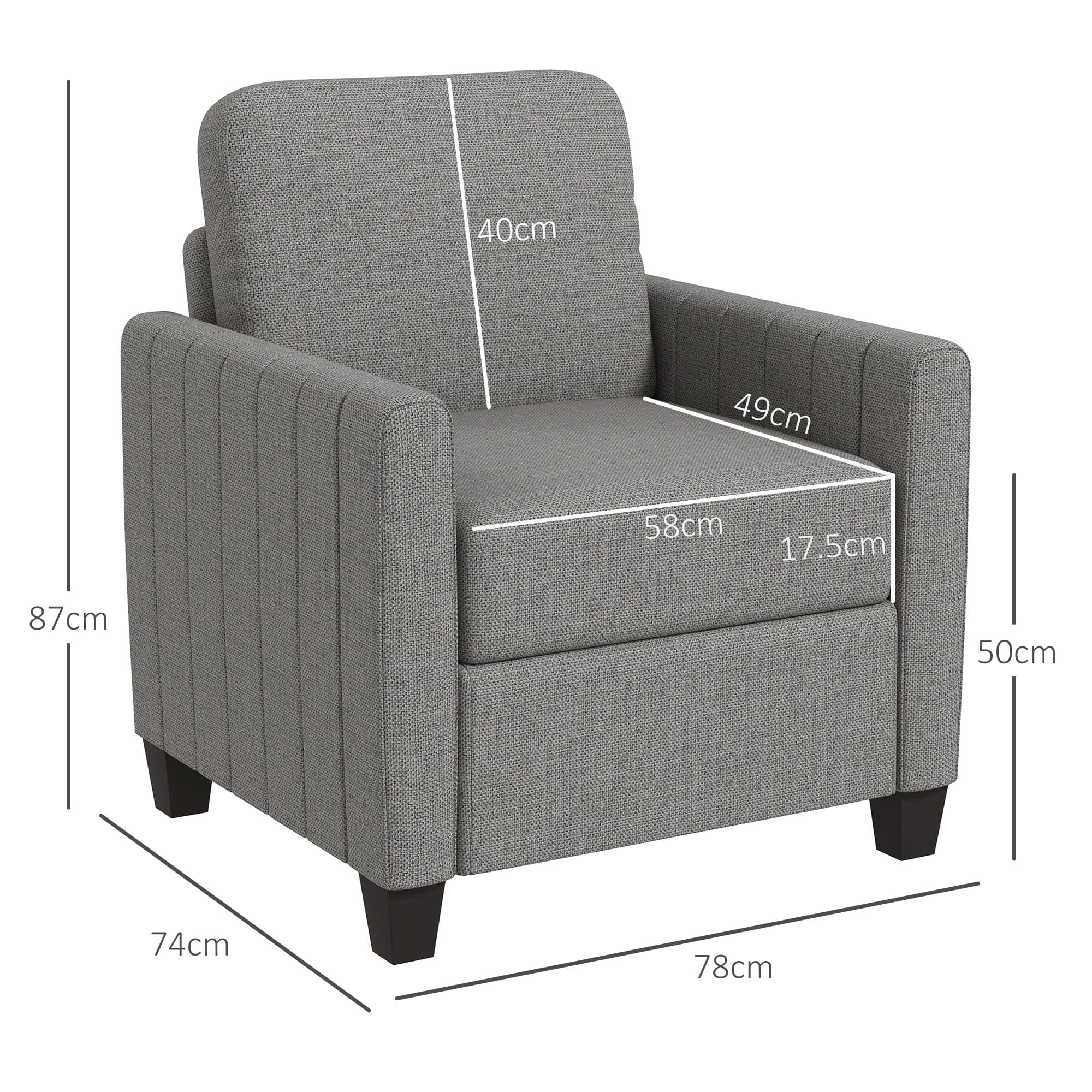 Transform Your Space with this Modern Light Grey Armchair - image 1