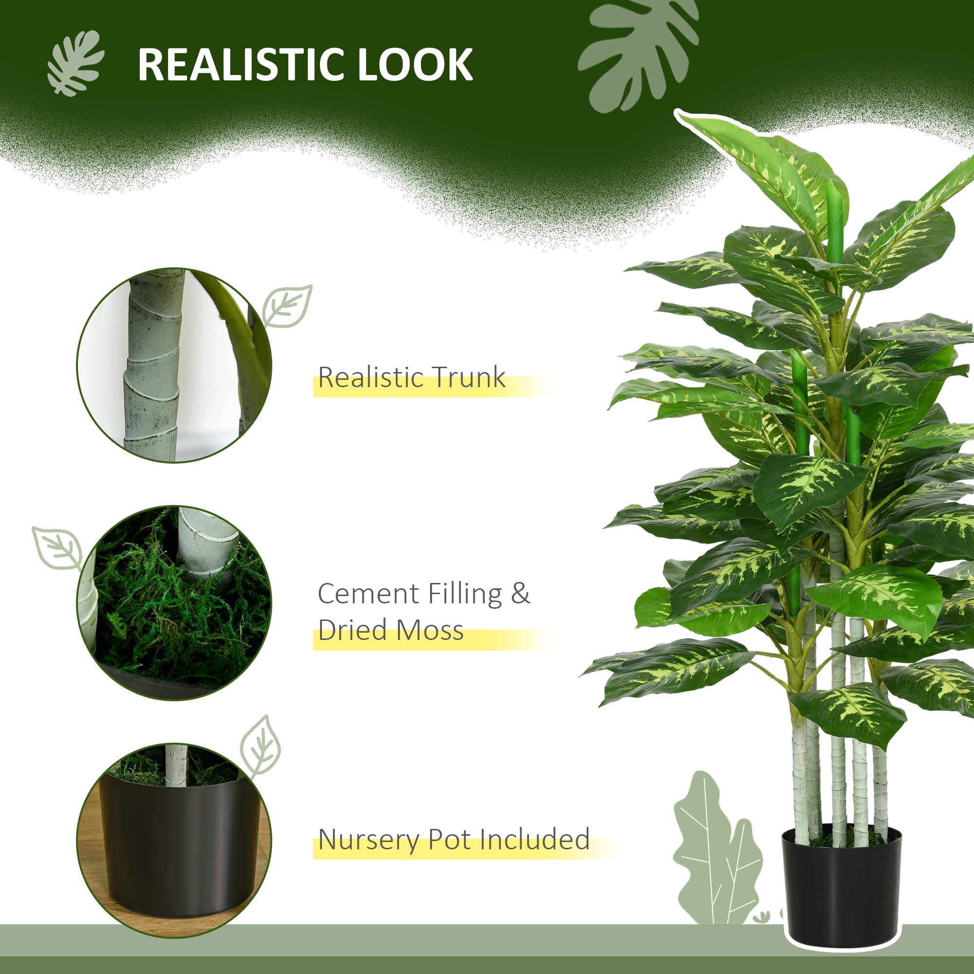 120cm Artificial Tropical Plant — No Watering Required - image 9
