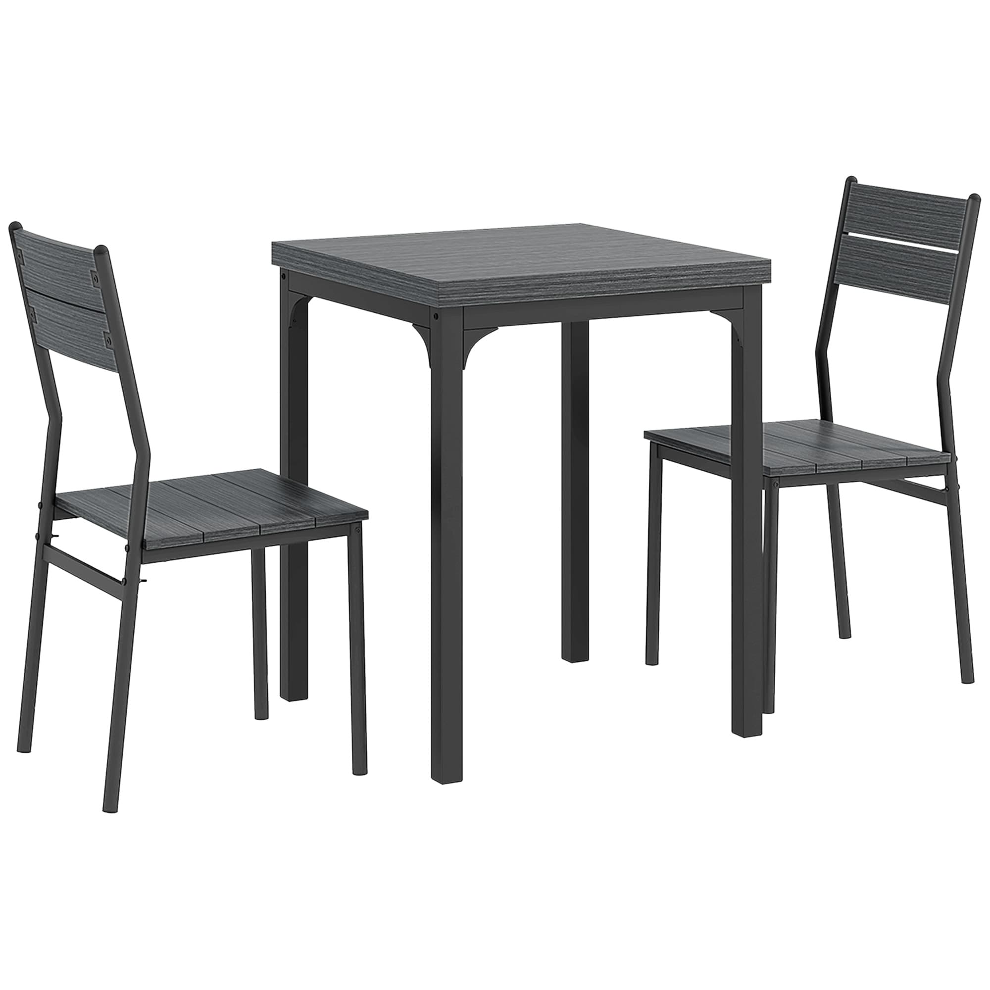 A two-seat dining set built for rooms where space is limited
