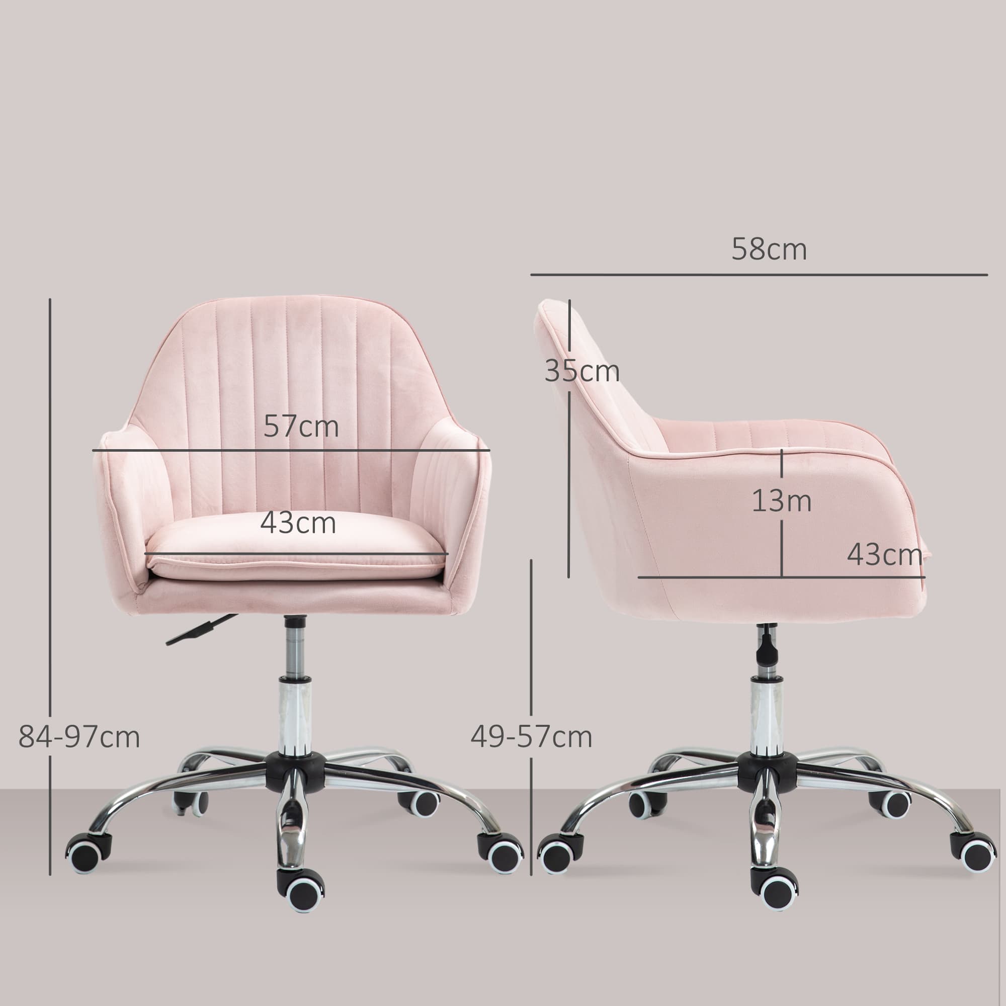 Transform Your Workspace with this Pink Velvet Tub Chair - image 5