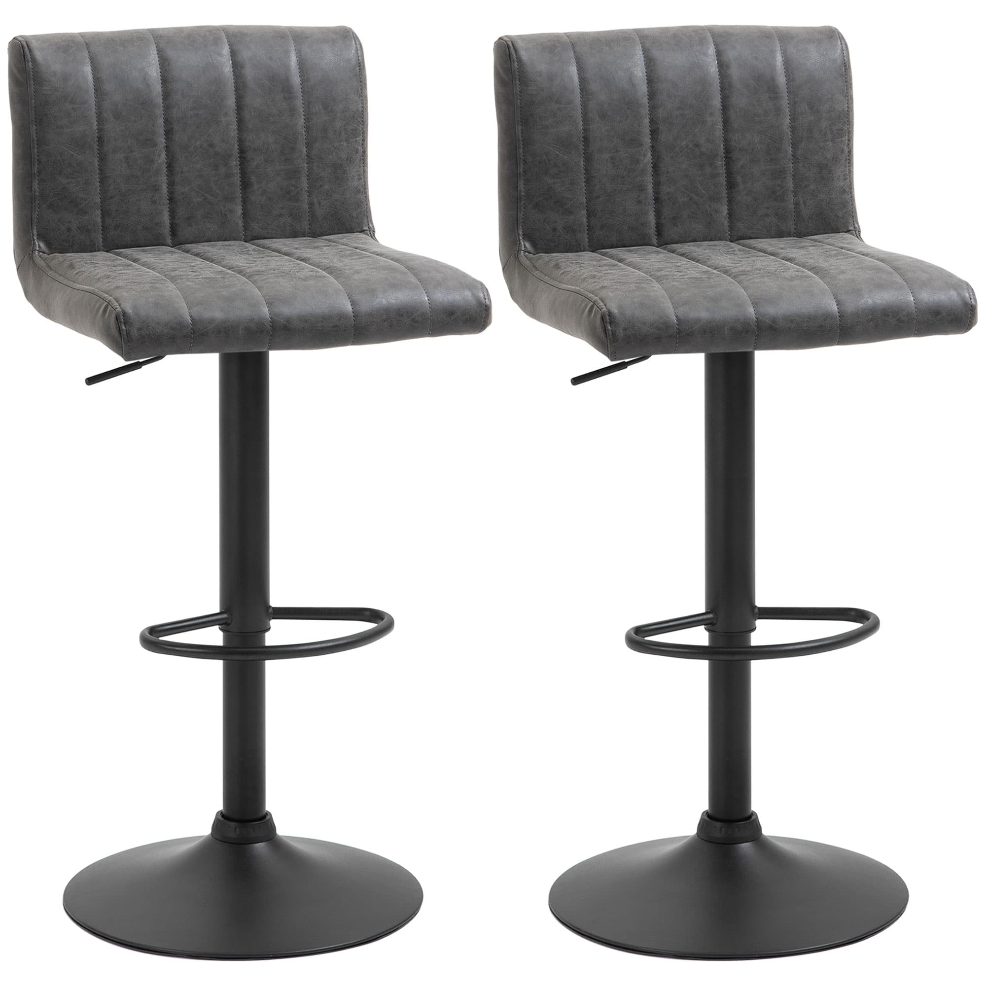 Grey Adjustable Barstools for Kitchen Counter Seating - image 10