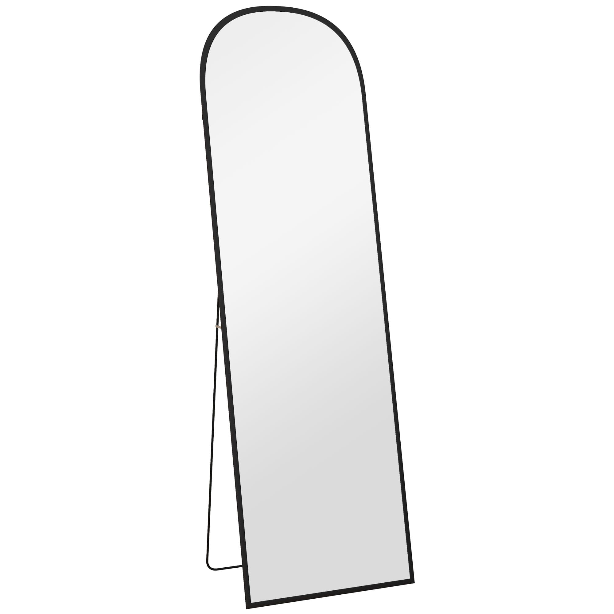Transform Your Space with this 162cm Black Full Length Mirror - Black
