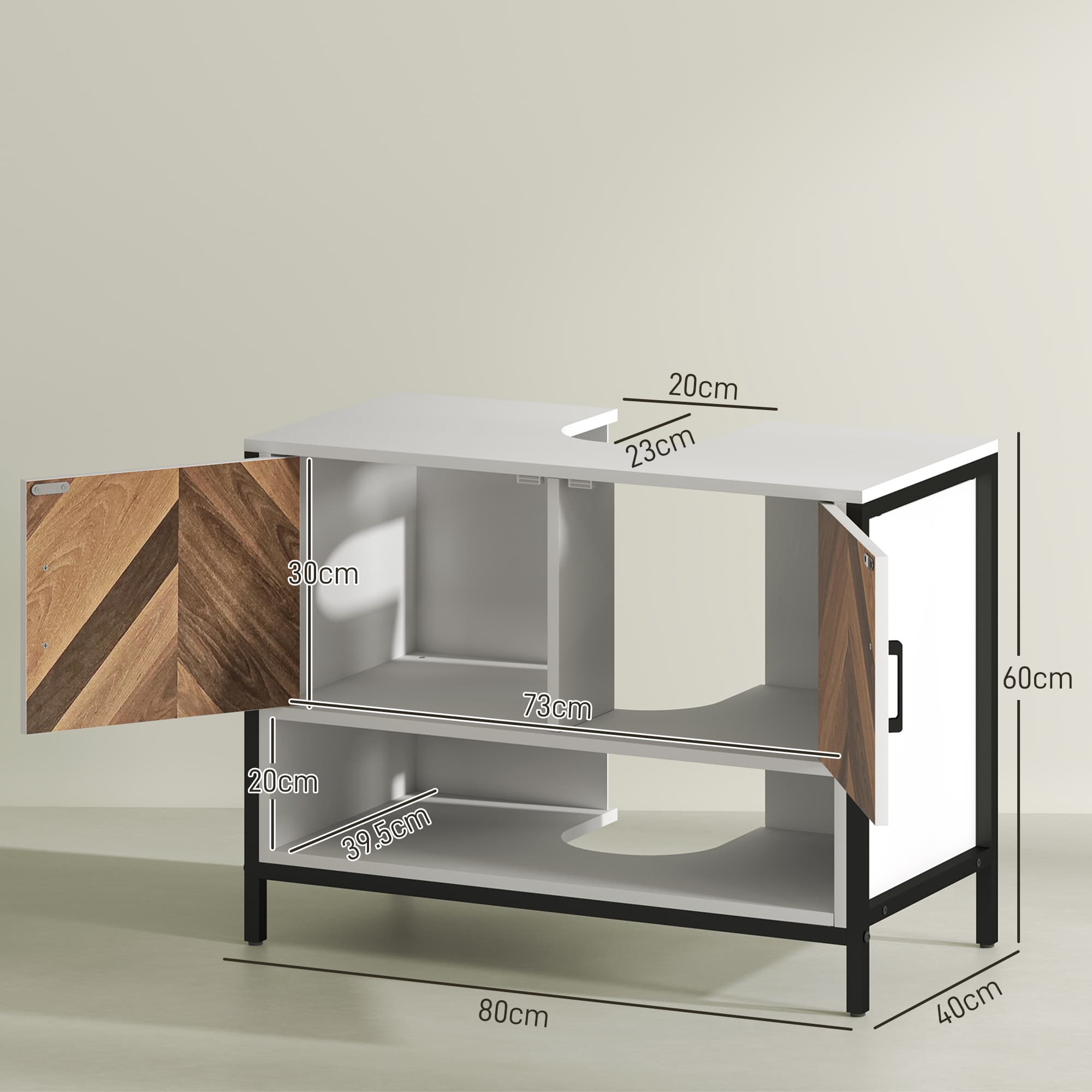 Transform Your Bathroom With This Rustic Under Sink Cabinet - image 1