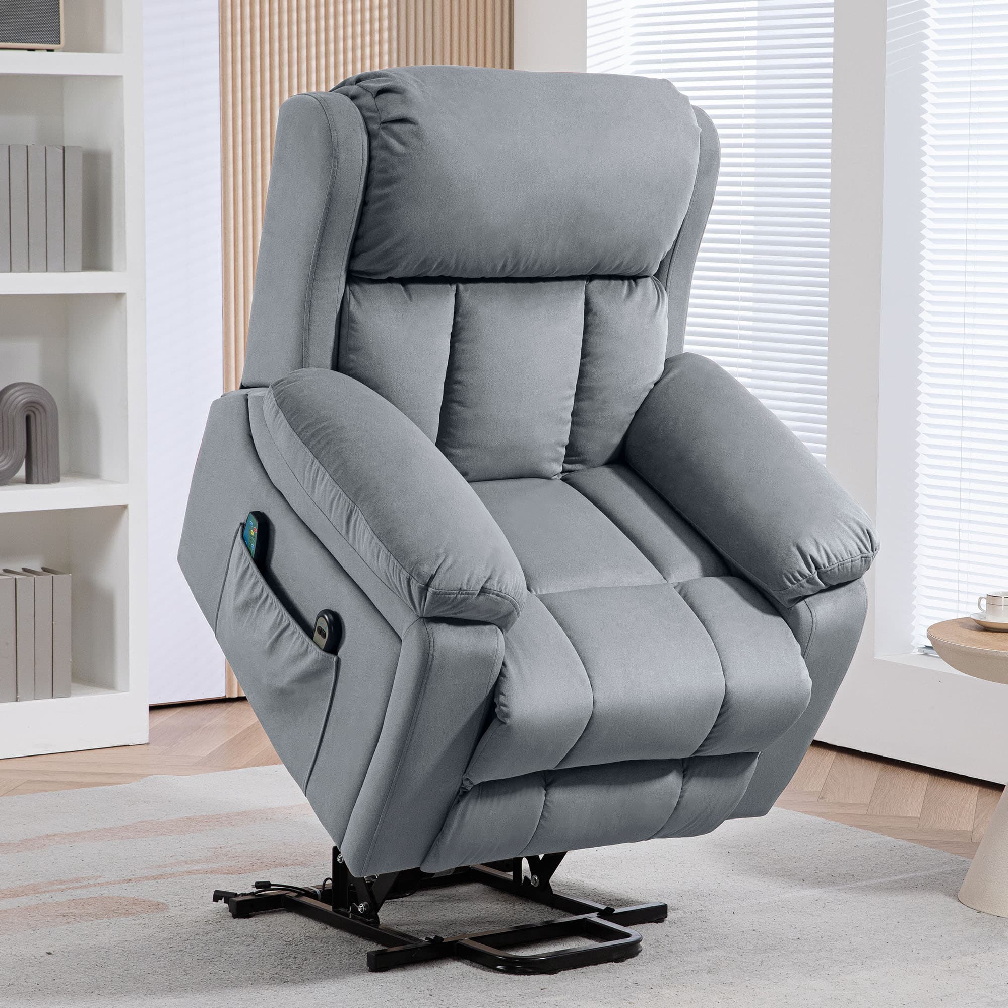Eight-Point Massage Lift Chair with Heat and Remote - image 5