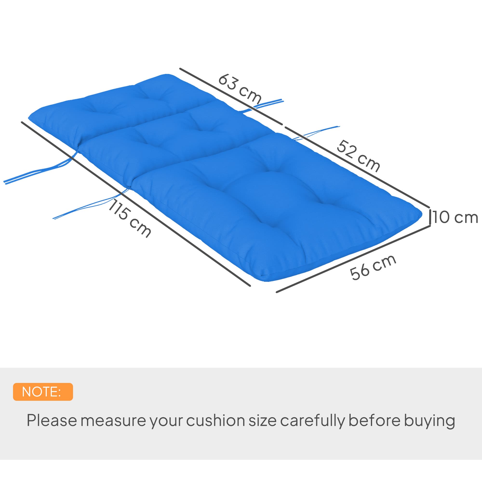 Comfortable Rocking Chair Cushion with Tufted Back Support - image 4