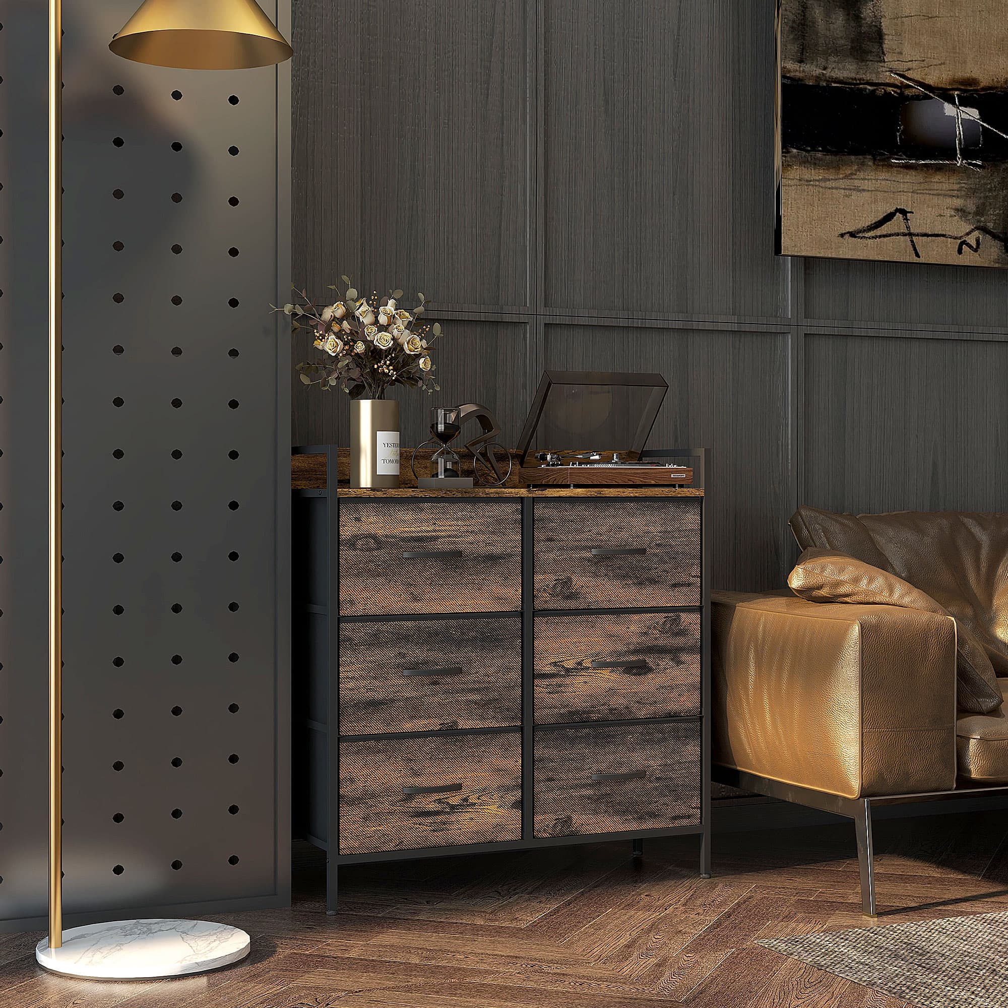 Transform Your Space with this Rustic 6-Drawer Chest - image 5