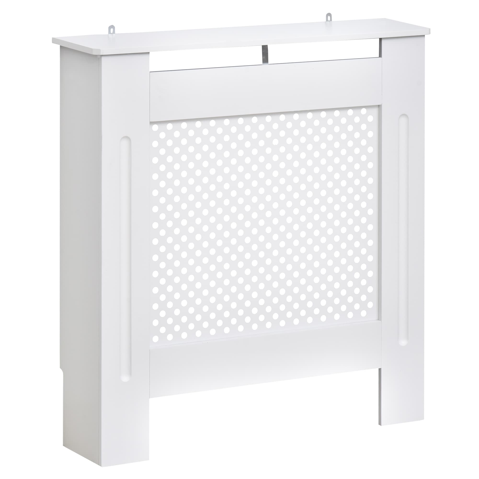 Transform Your Space with this Small White Radiator Cover - White