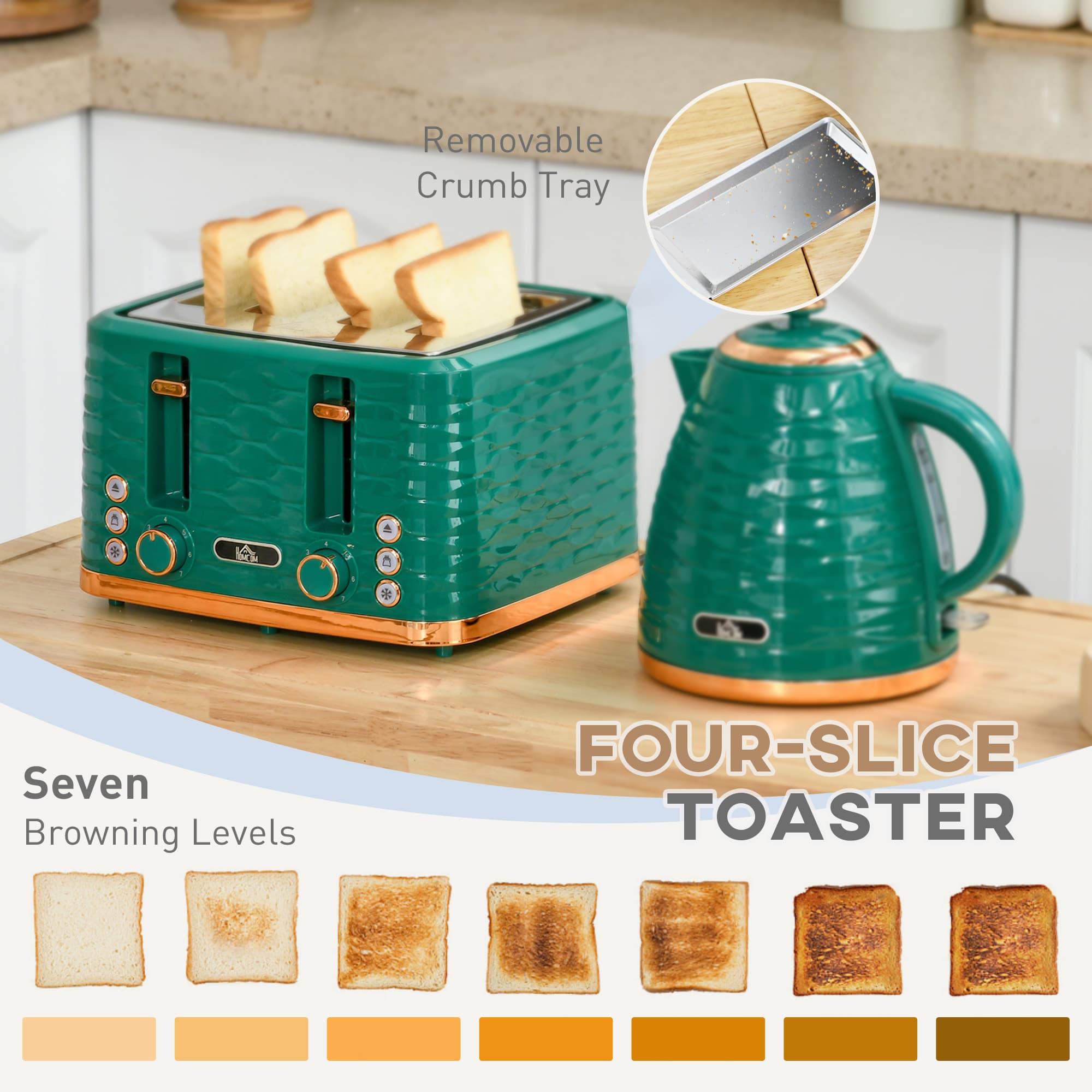Match Your Morning Routine with This Green Kettle and Toaster Set - image 4