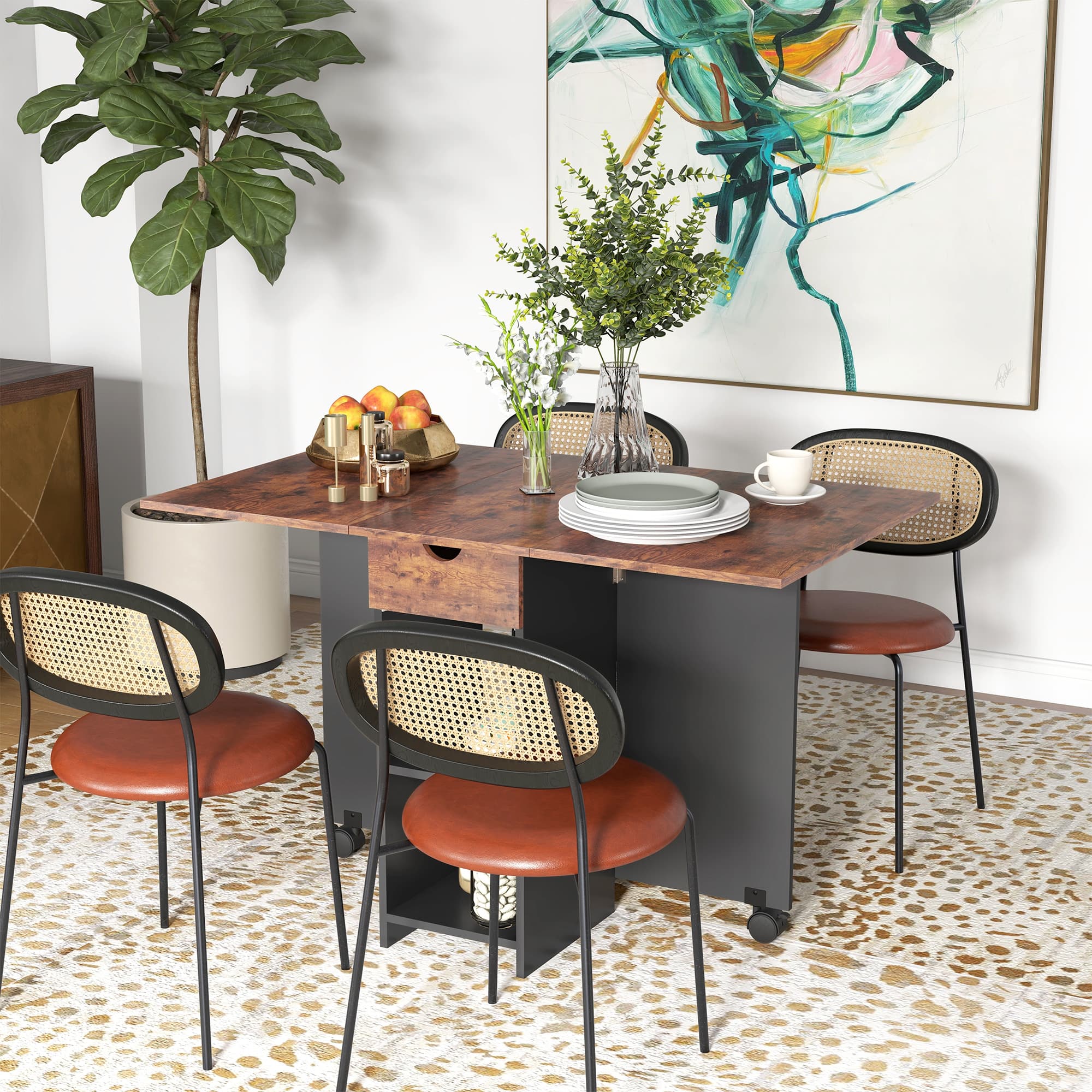 Transform Your Space with this Rustic Drop Leaf Table - image 1