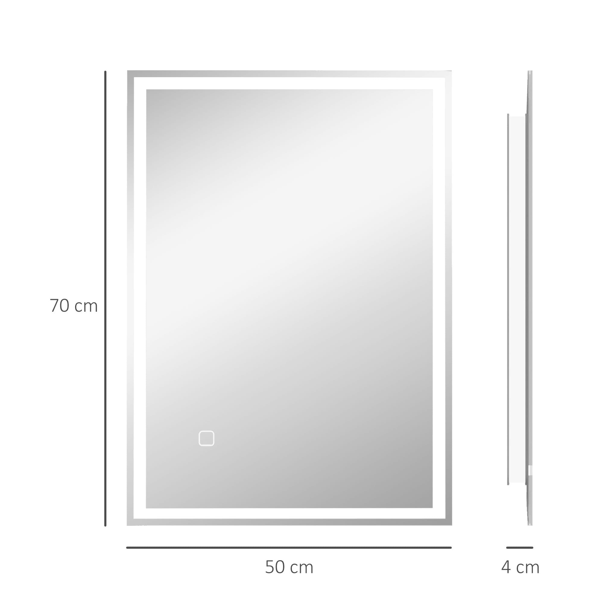 LED Bathroom Mirror with Touch Dimmer and Anti-Fog - image 2