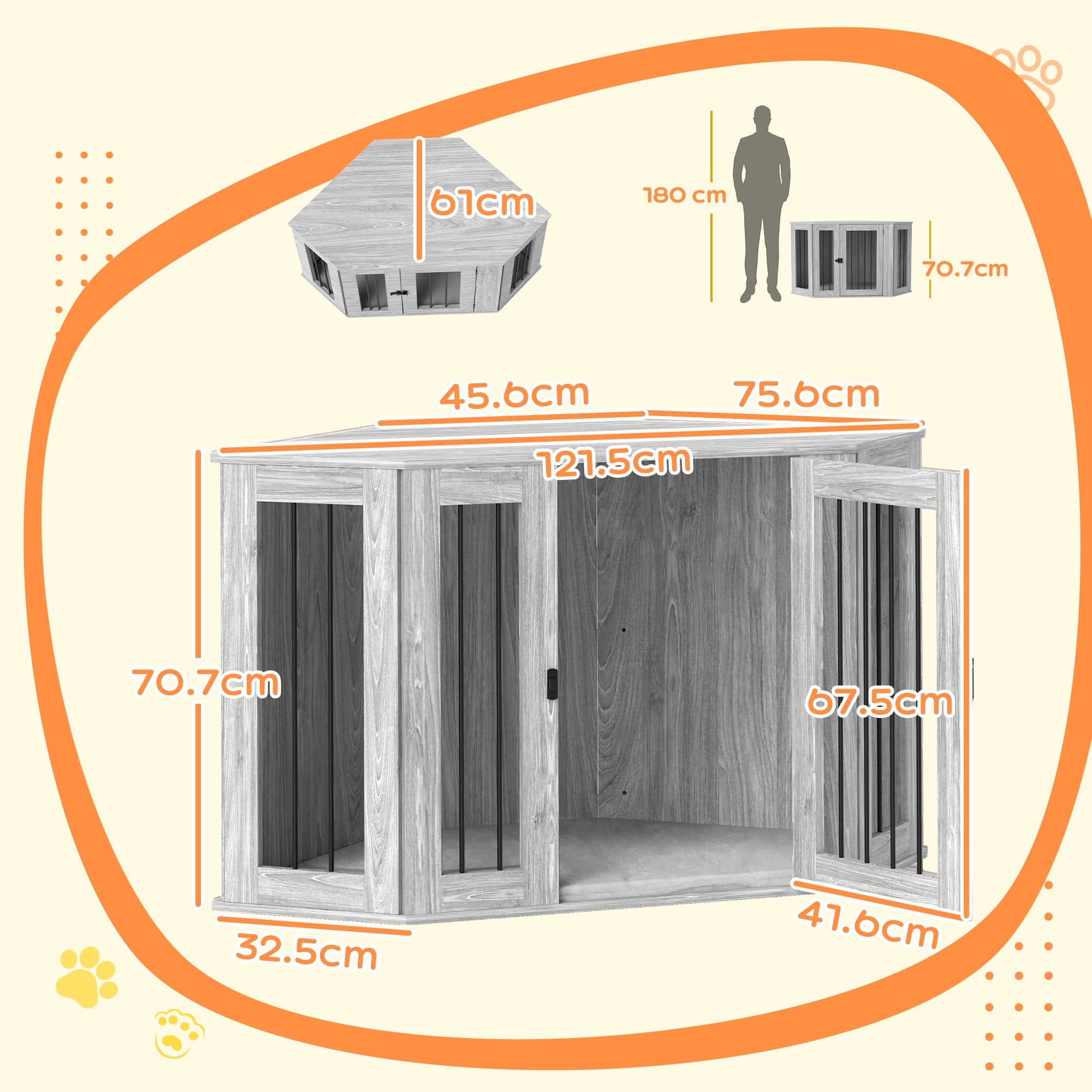 Transform Your Space with the PawHut Dog Crate Side Table - image 4
