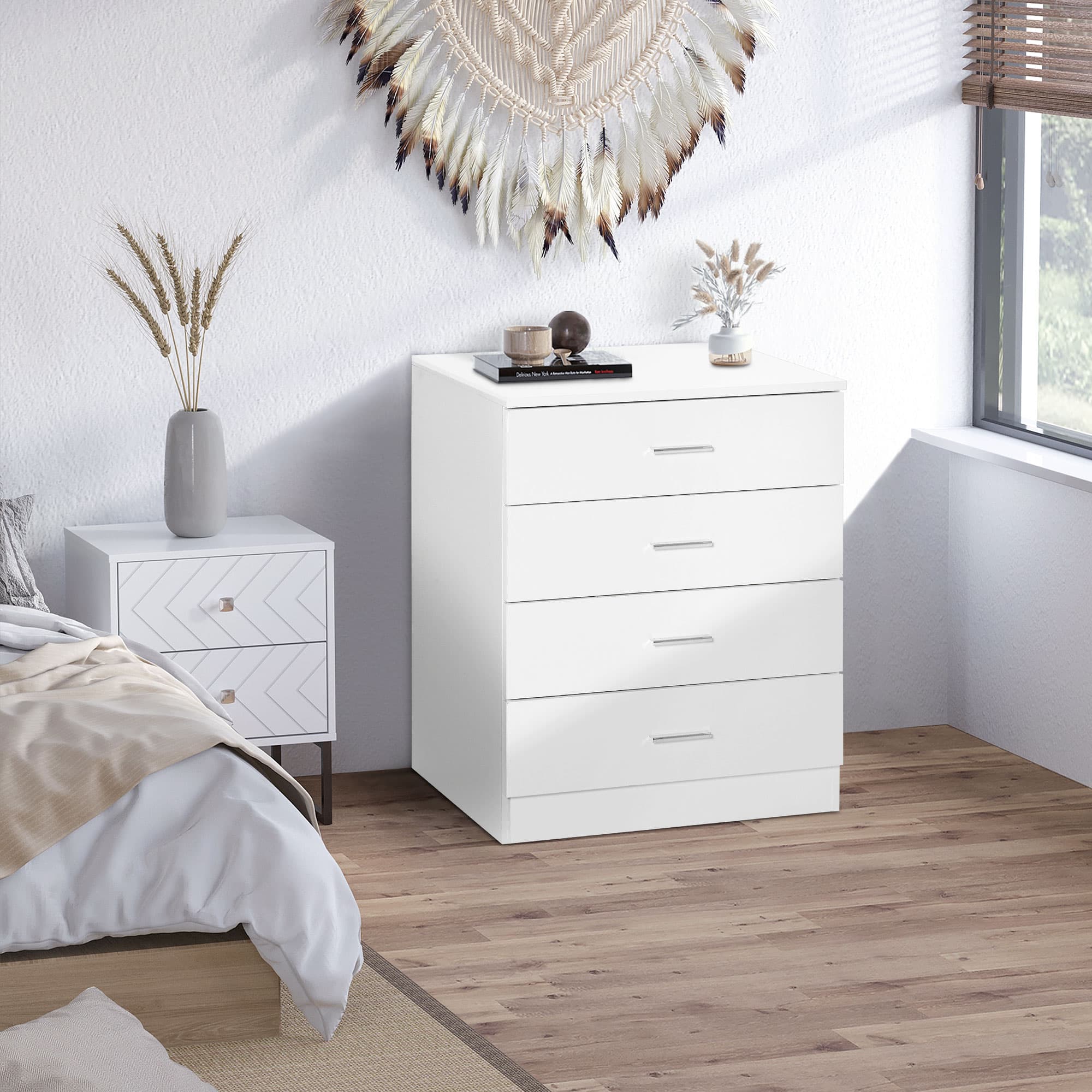 Modern White 4-Drawer Chest for Effortless Storage - image 2