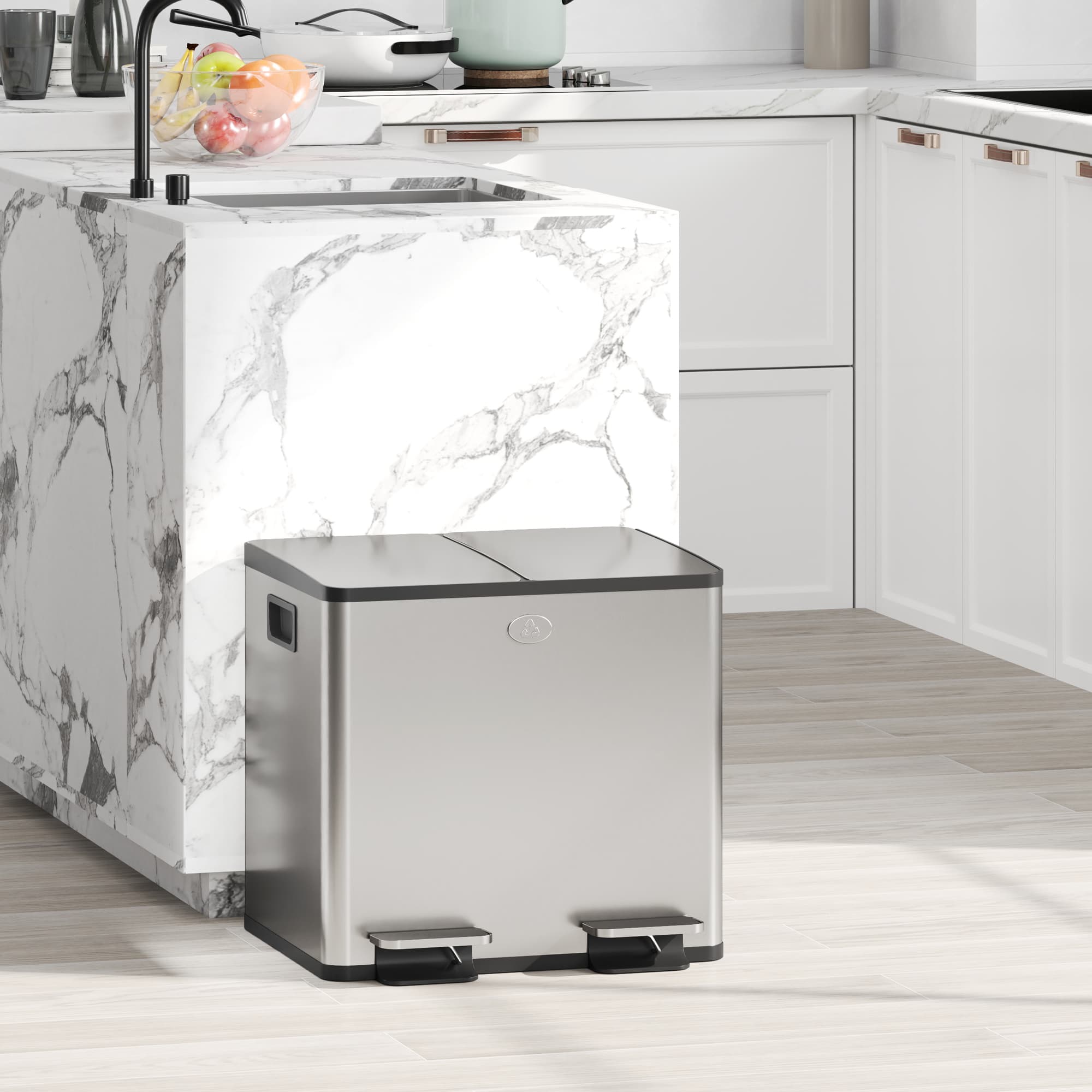 Transform Your Kitchen with this 30L Dual Compartment Pedal Bin - image 3