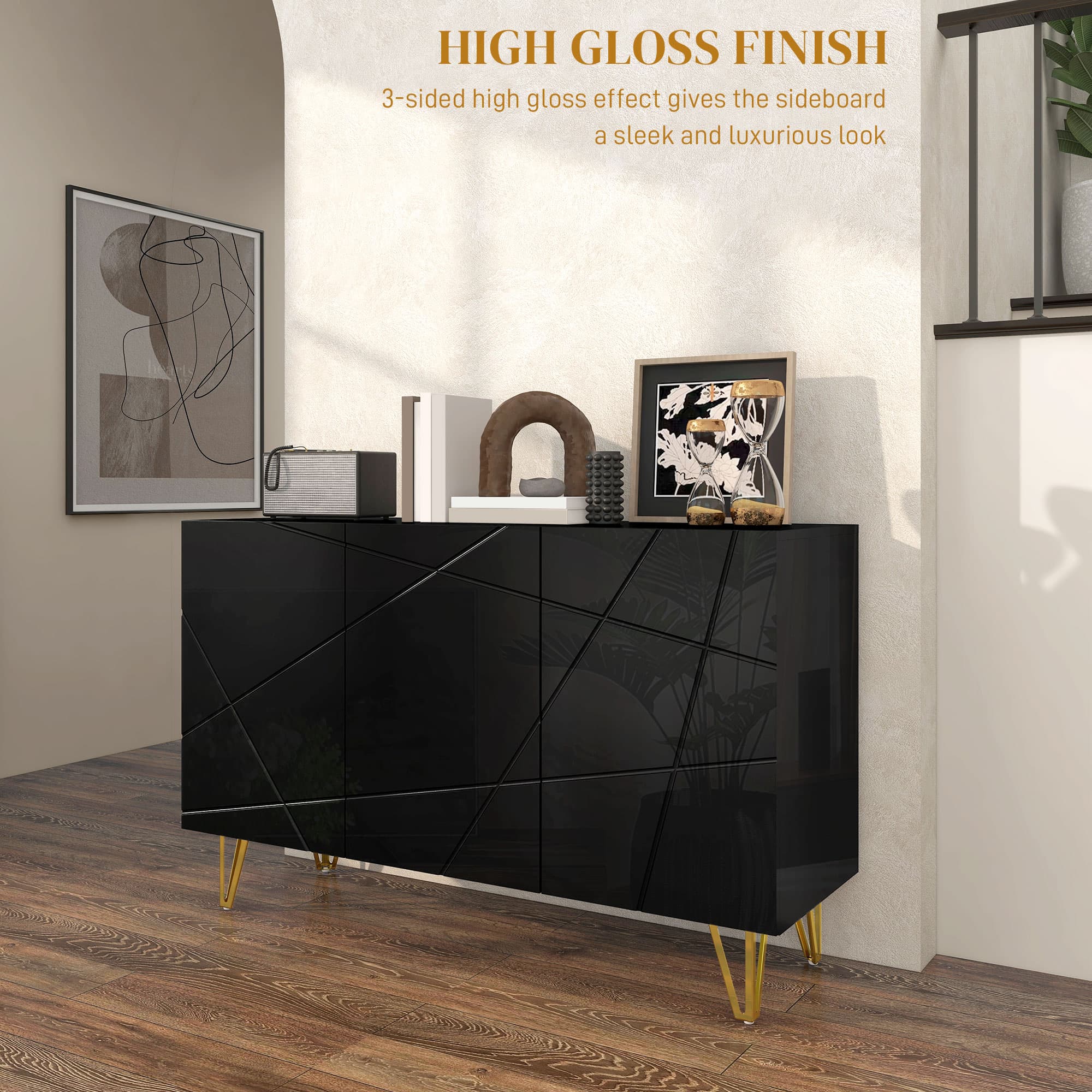 Transform Your Living Room With This Luxe Black Sideboard - image 4