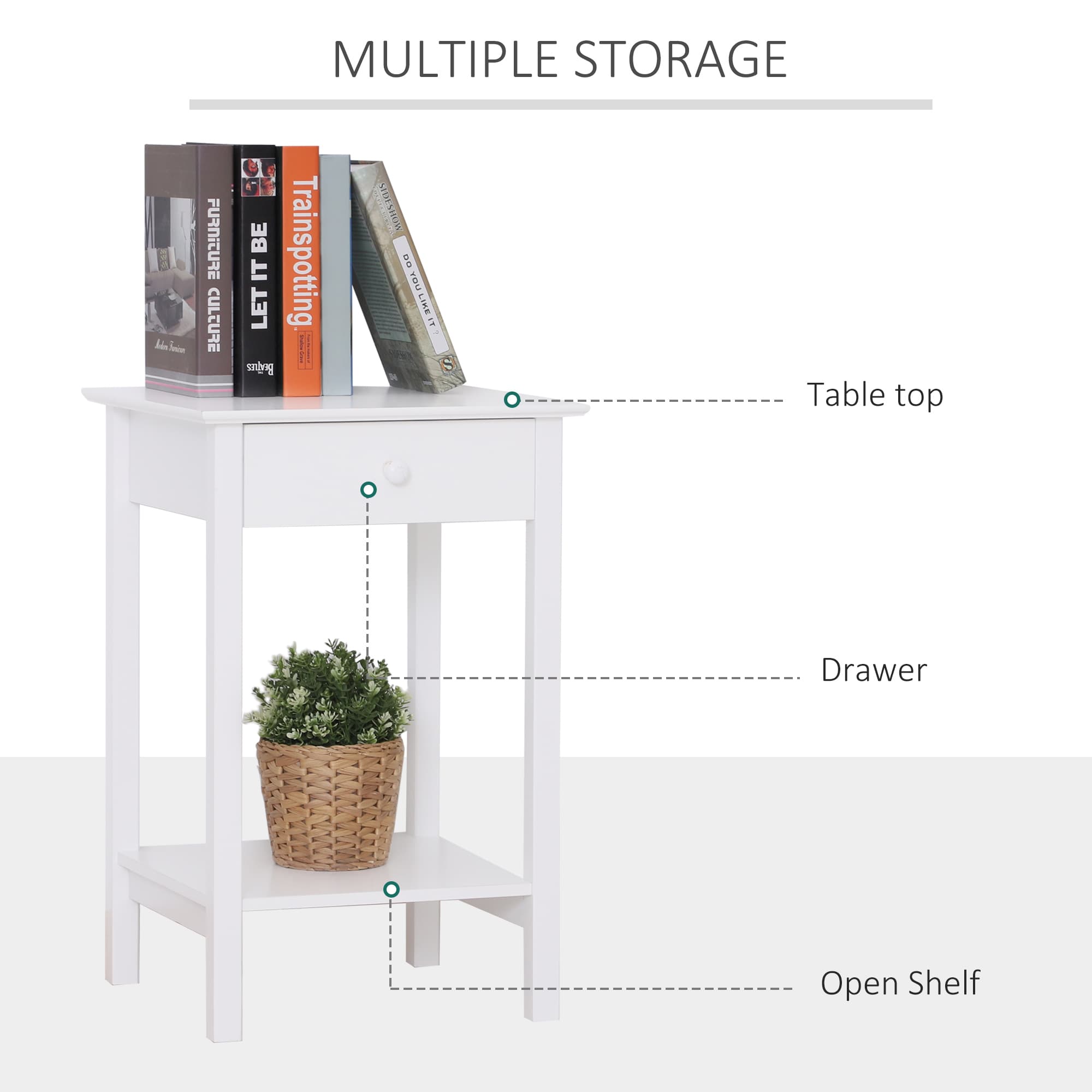 Transform Your Bedroom with these White Bedside Tables - image 4