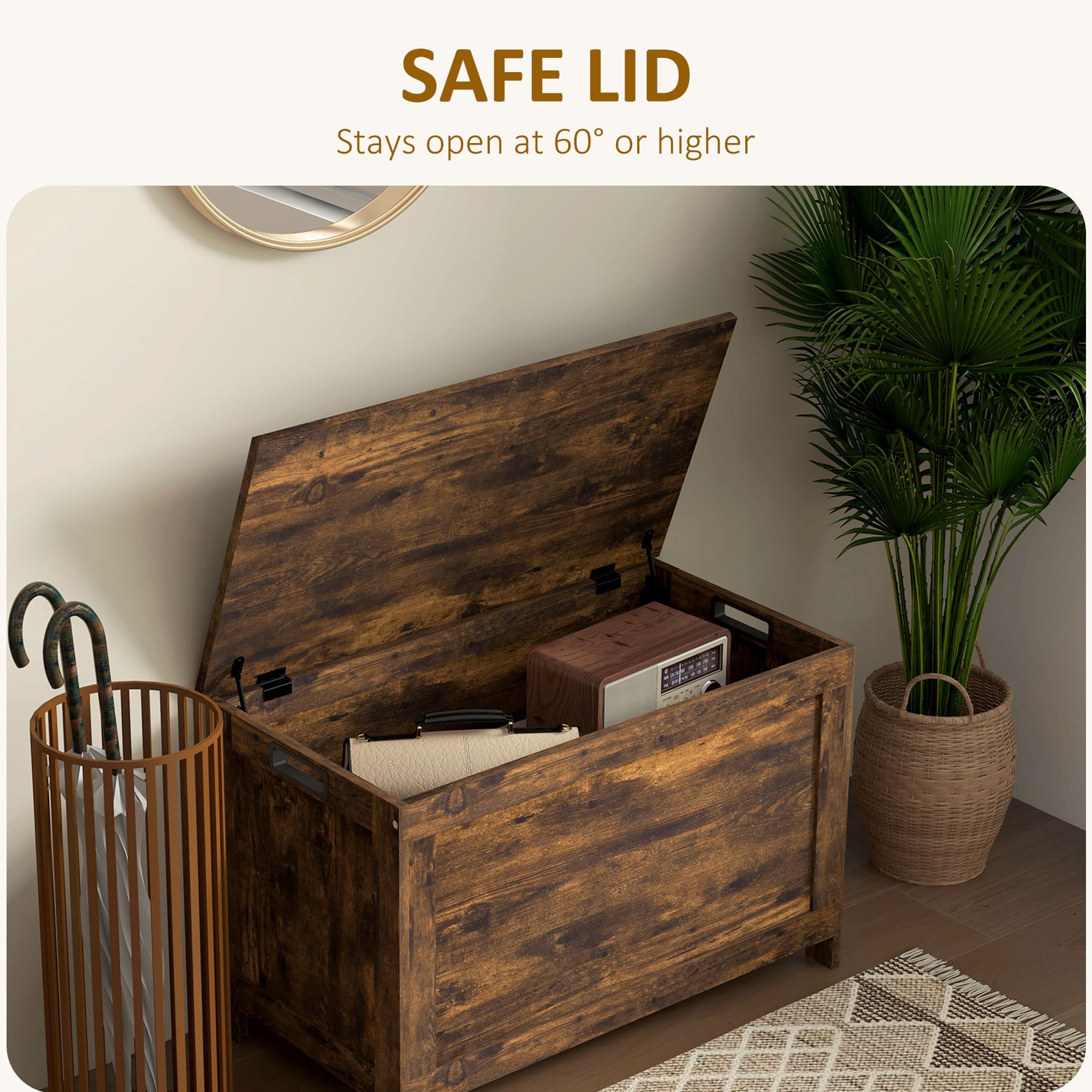 Transform Your Space with this Rustic Wooden Storage Chest - image 2