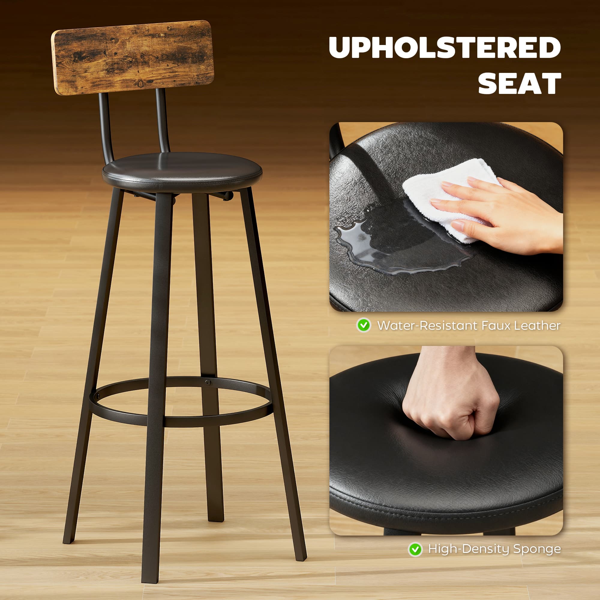 Transform Your Space with these Rustic Industrial Bar Stools - image 4