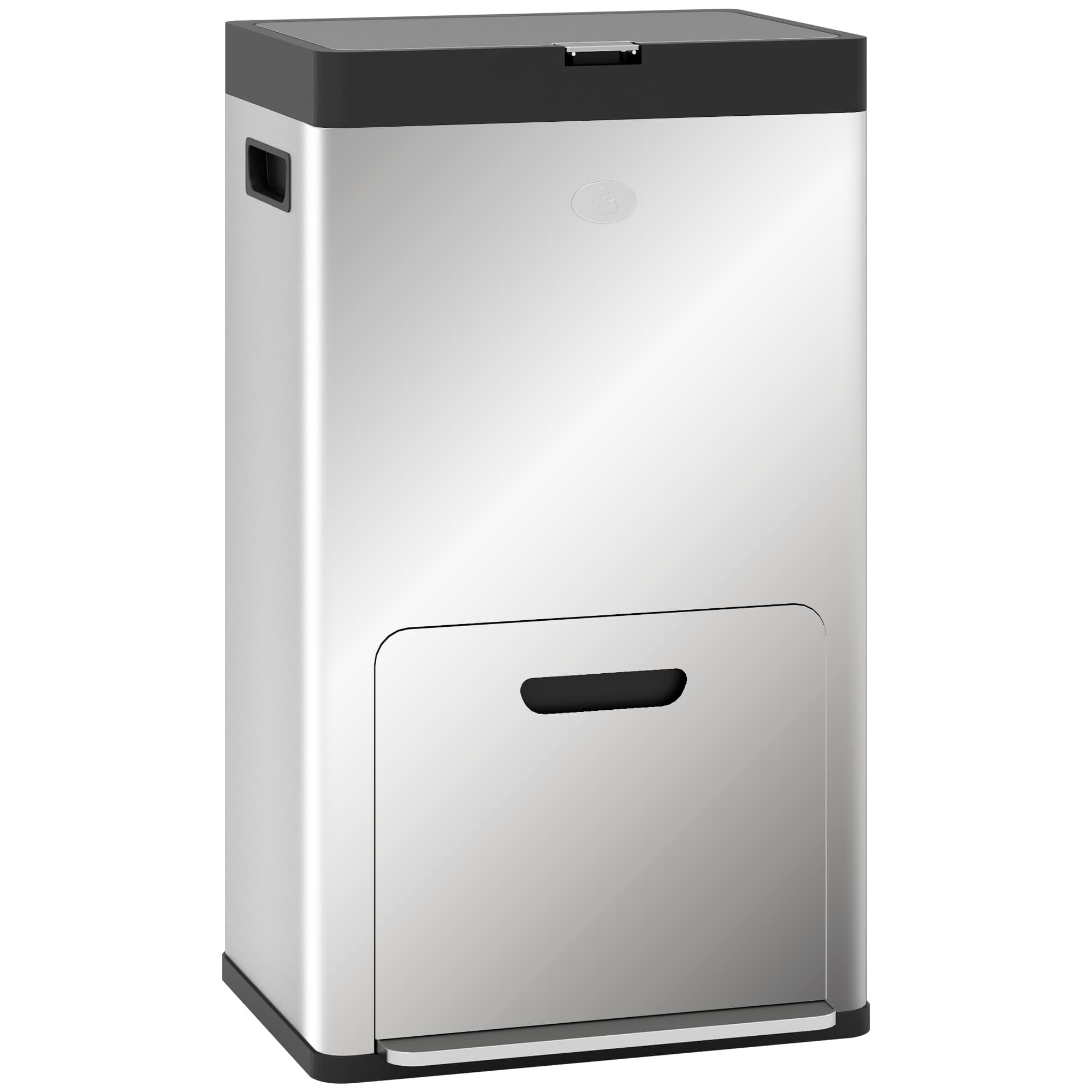 A 56L Triple Compartment Bin That Rolls and Deodorises