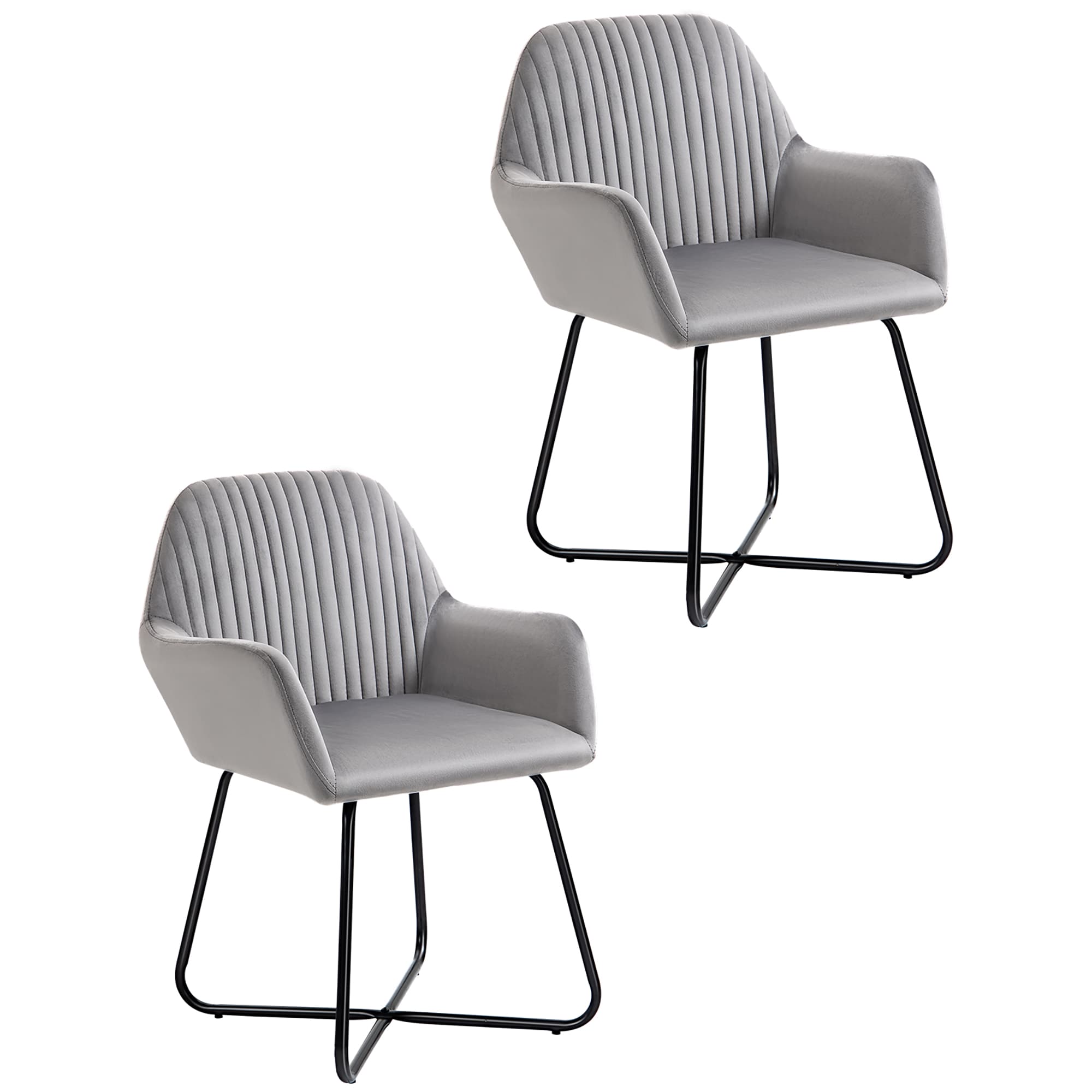 Transform Your Space with the Grey Velvet Plisse Accent Chair - Grey