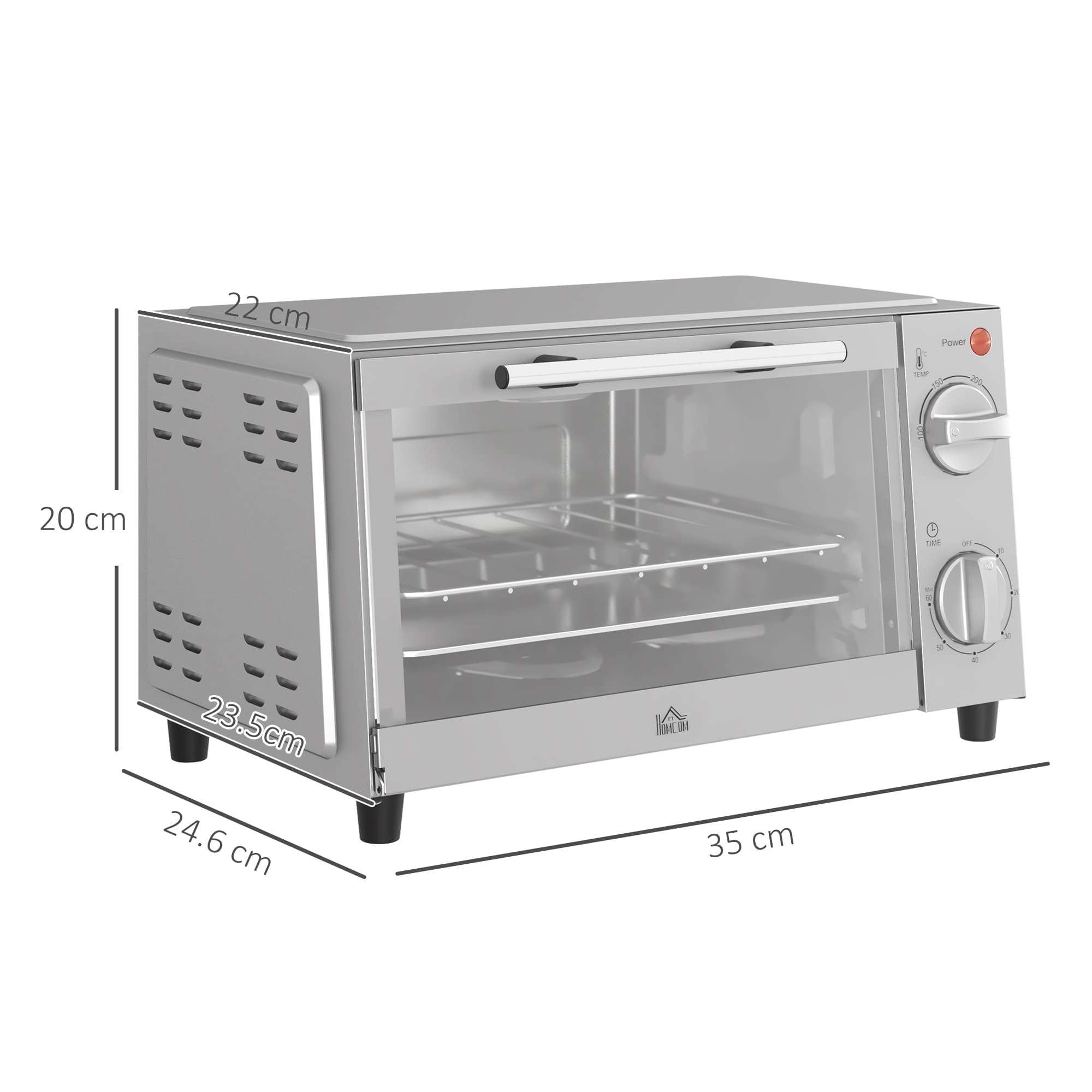 Compact 9-Litre Countertop Oven with 60-Minute Timer - image 9