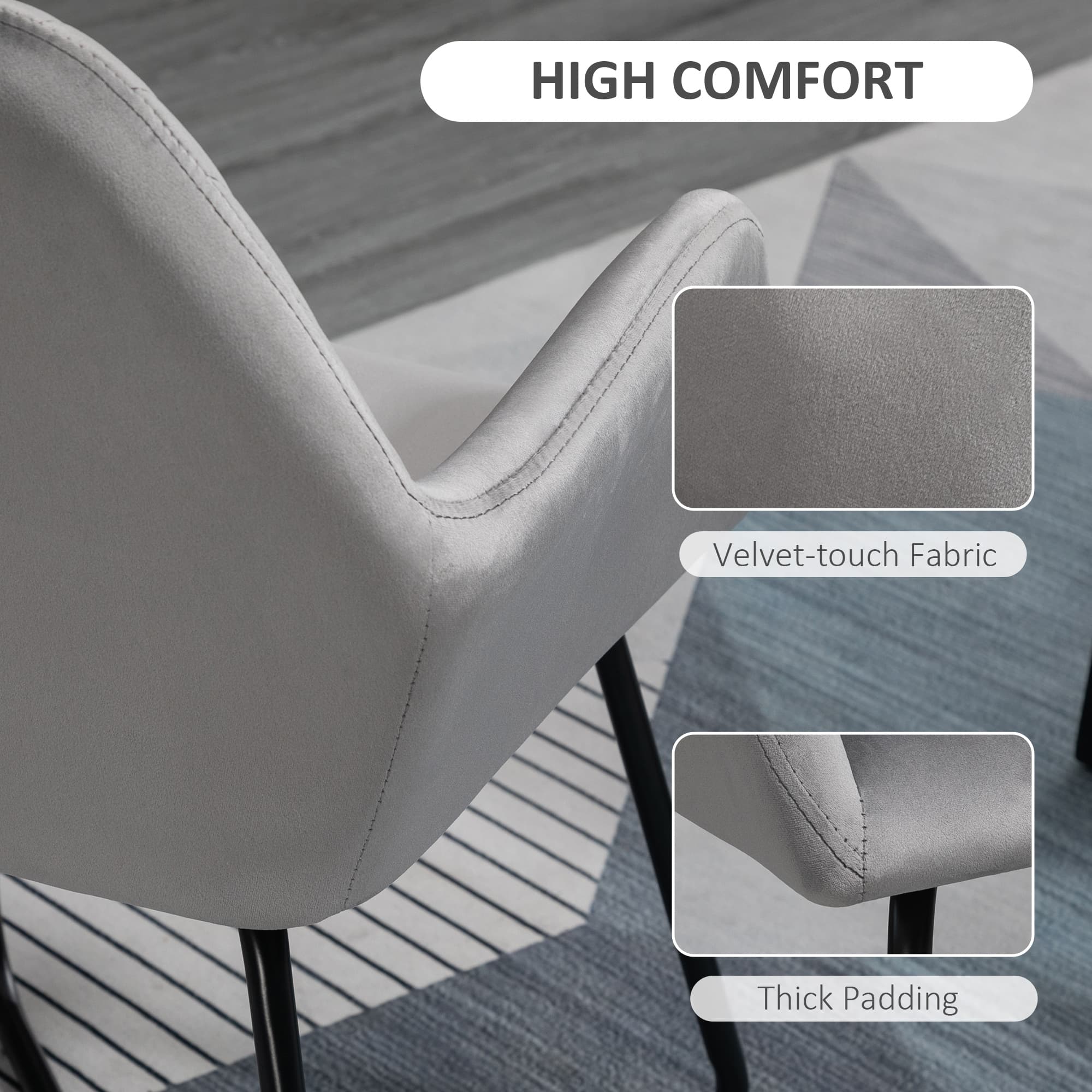 Transform Your Space with the Grey Velvet Plisse Accent Chair - image 1
