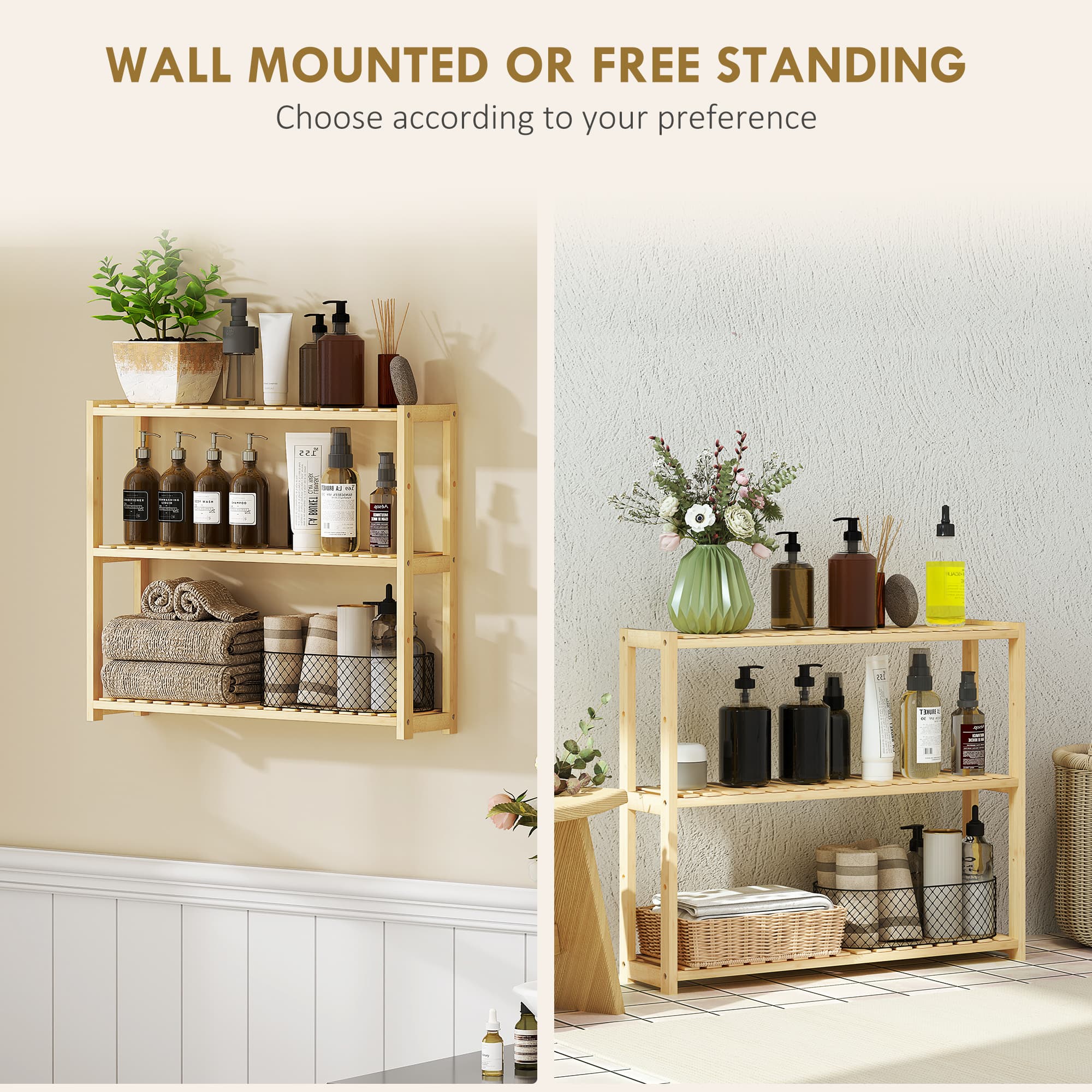 Transform Your Space with this 3-Tier Bamboo Bathroom Rack - image 4