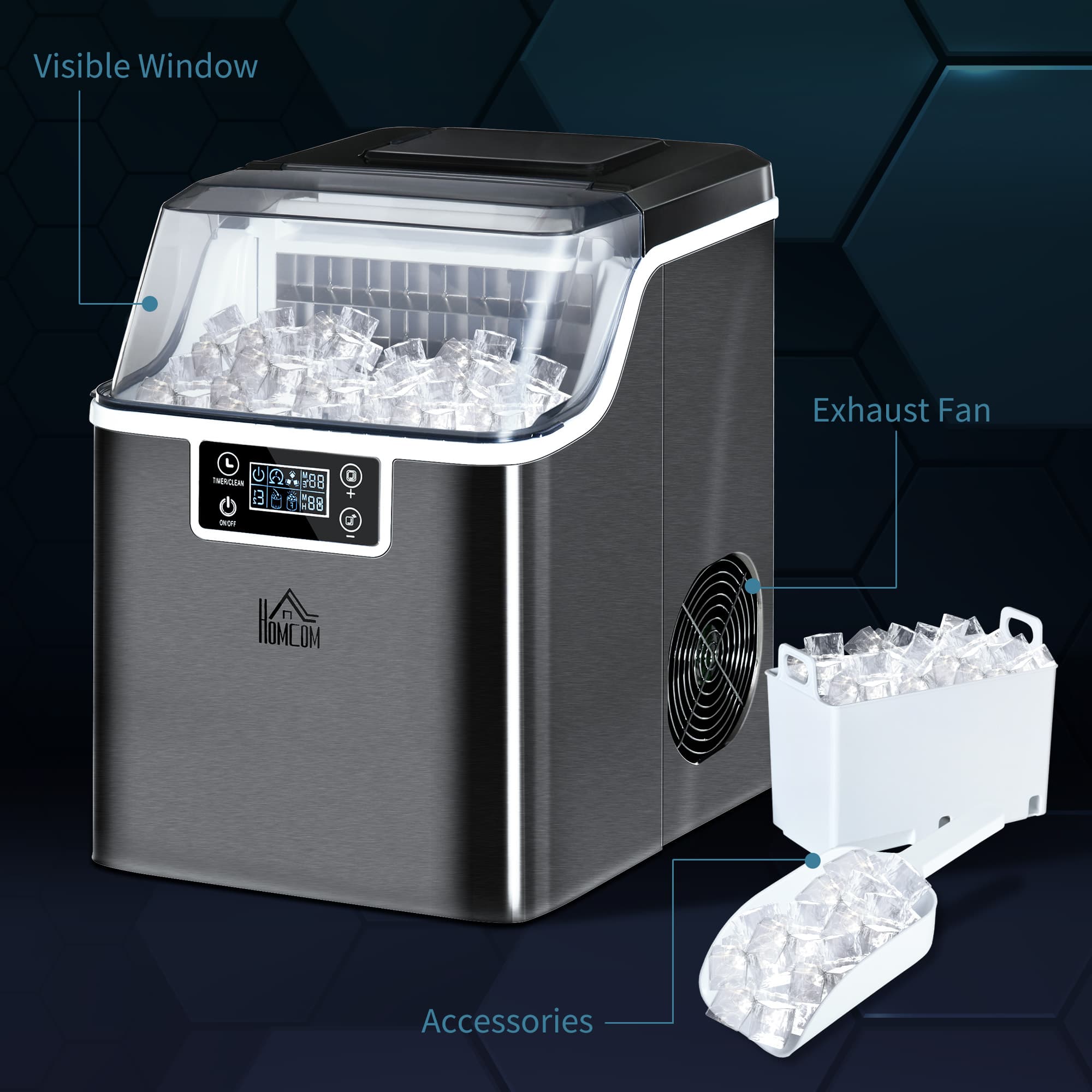 Transform Your Gatherings with this 3.2L Compact Ice Maker - image 4