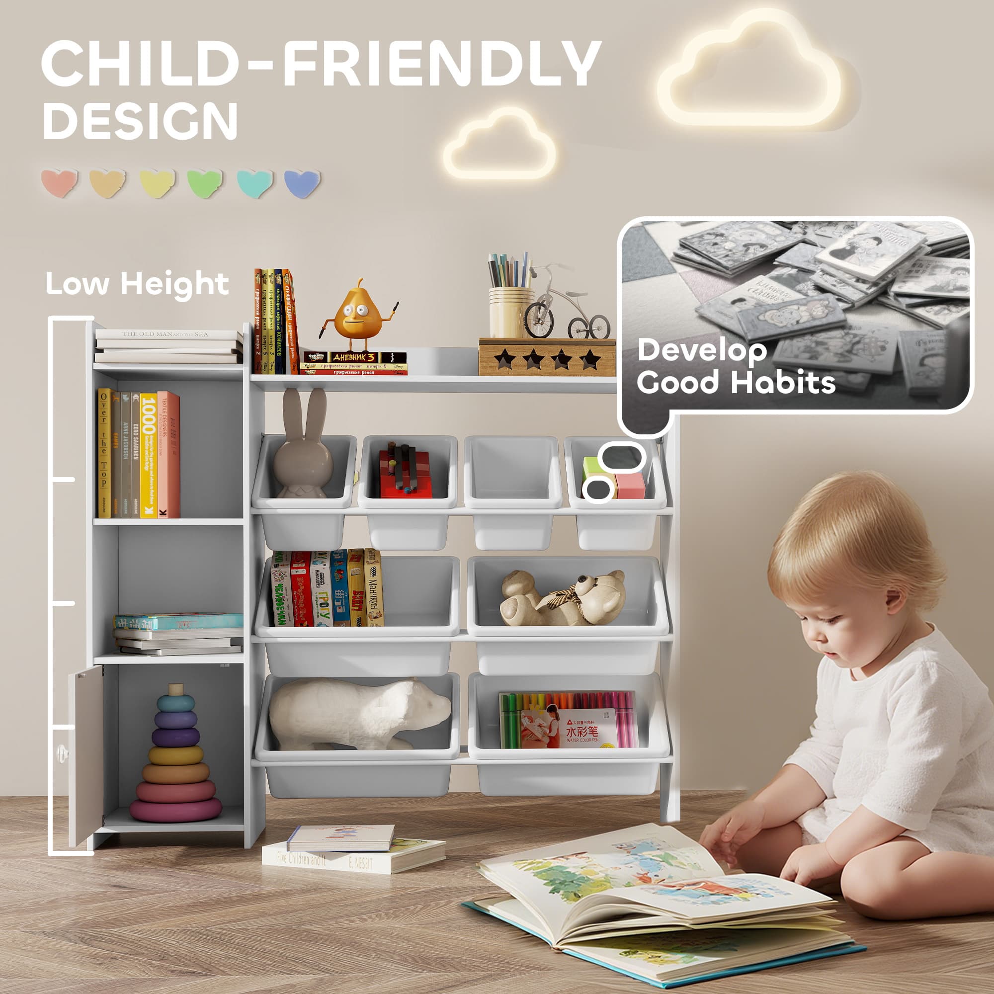 Transform Playtime with this Premium White Toy Storage Unit - image 1