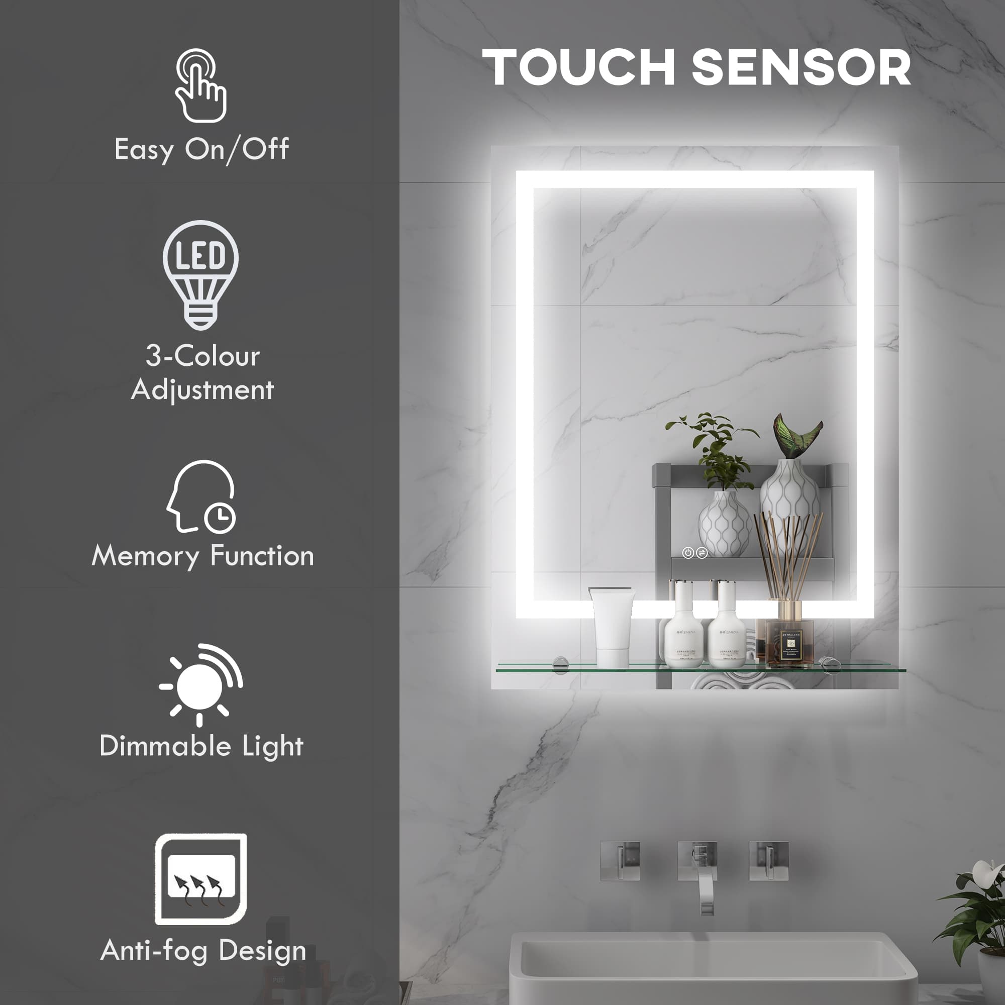 Transform Your Morning Routine with this Smart LED Mirror - image 3
