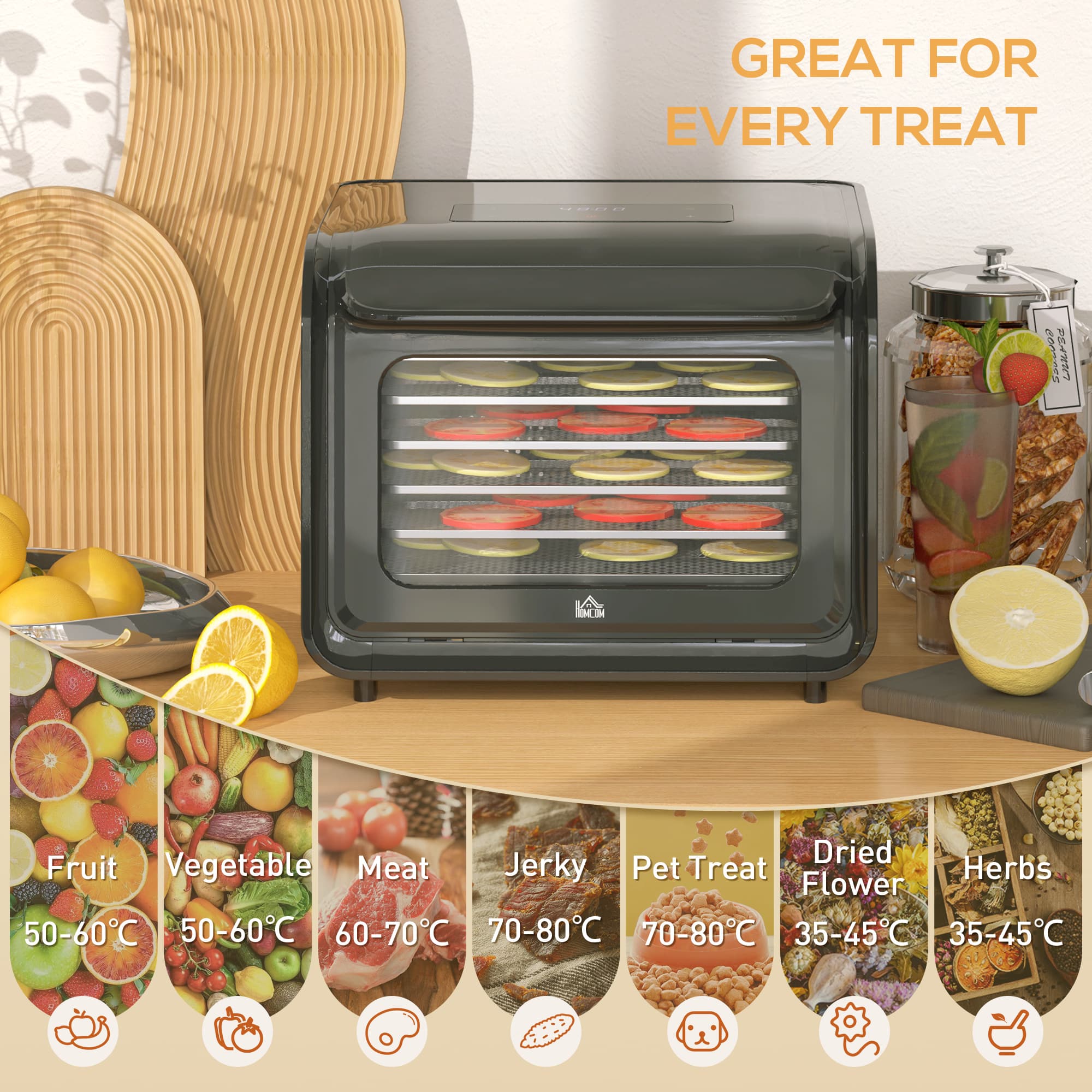 Transform Ingredients with this Premium 6-Tray Food Dehydrator - image 3