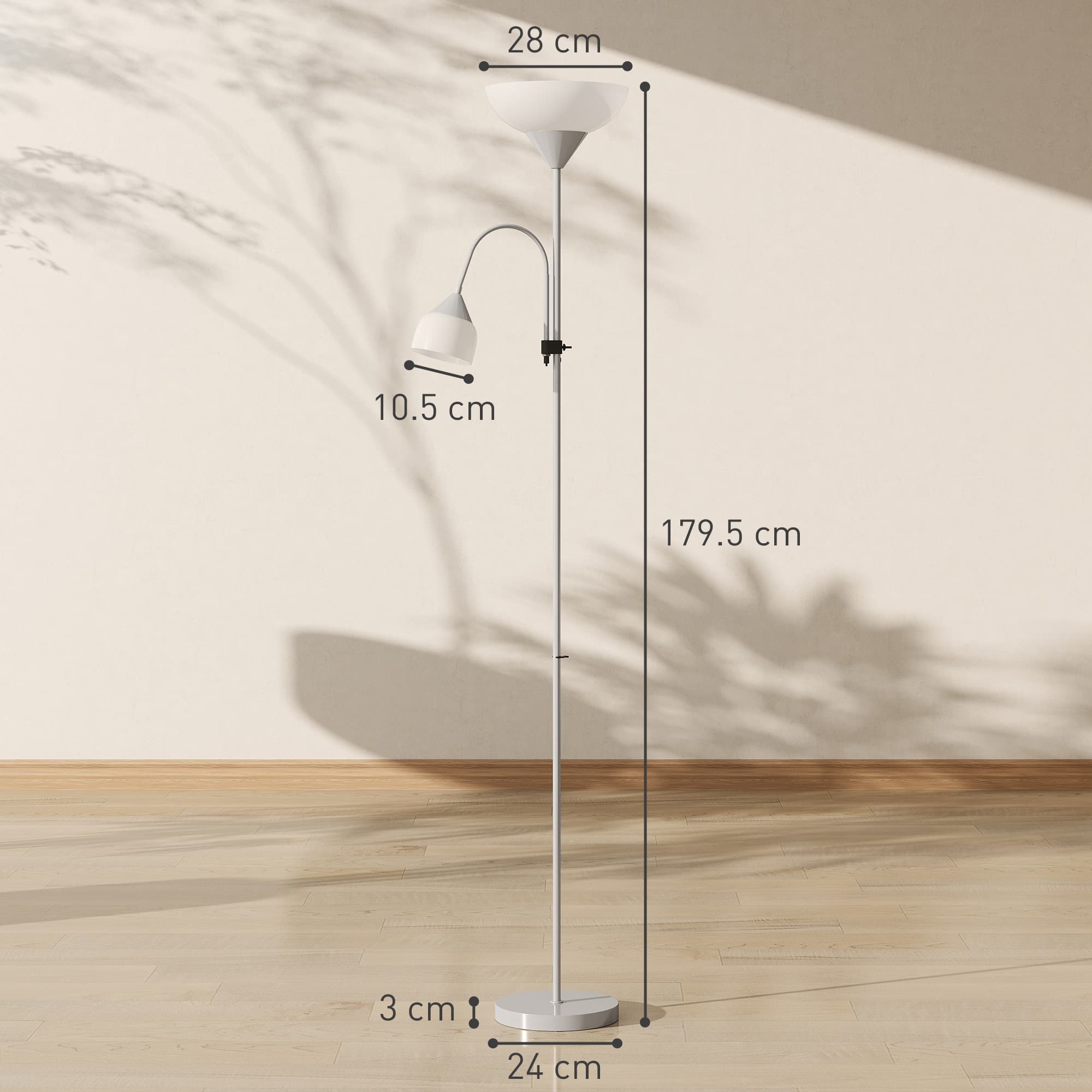 Mother and Child Floor Lamp with Adjustable Reading Light - image 3