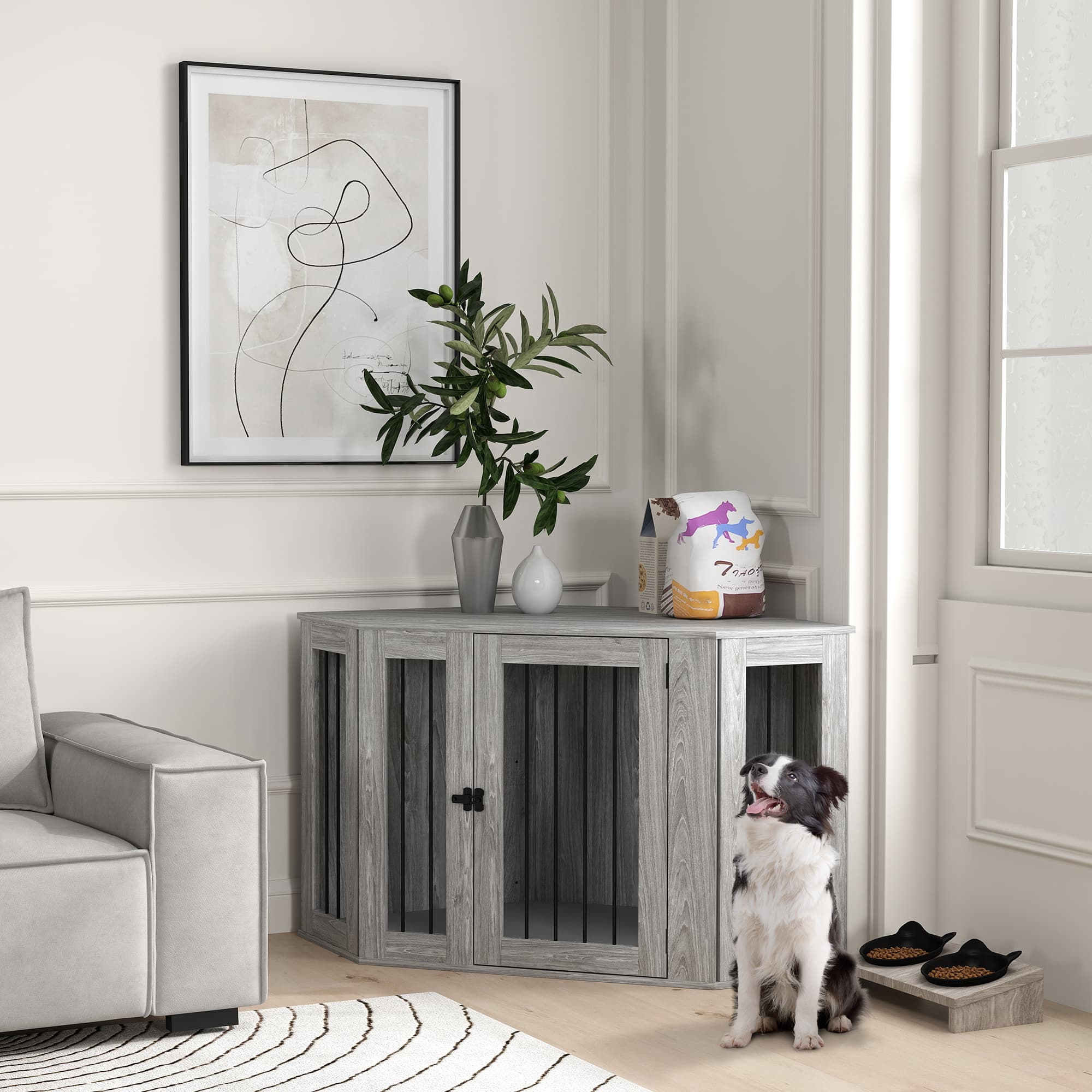 Transform Your Space with the PawHut Dog Crate Side Table - image 1