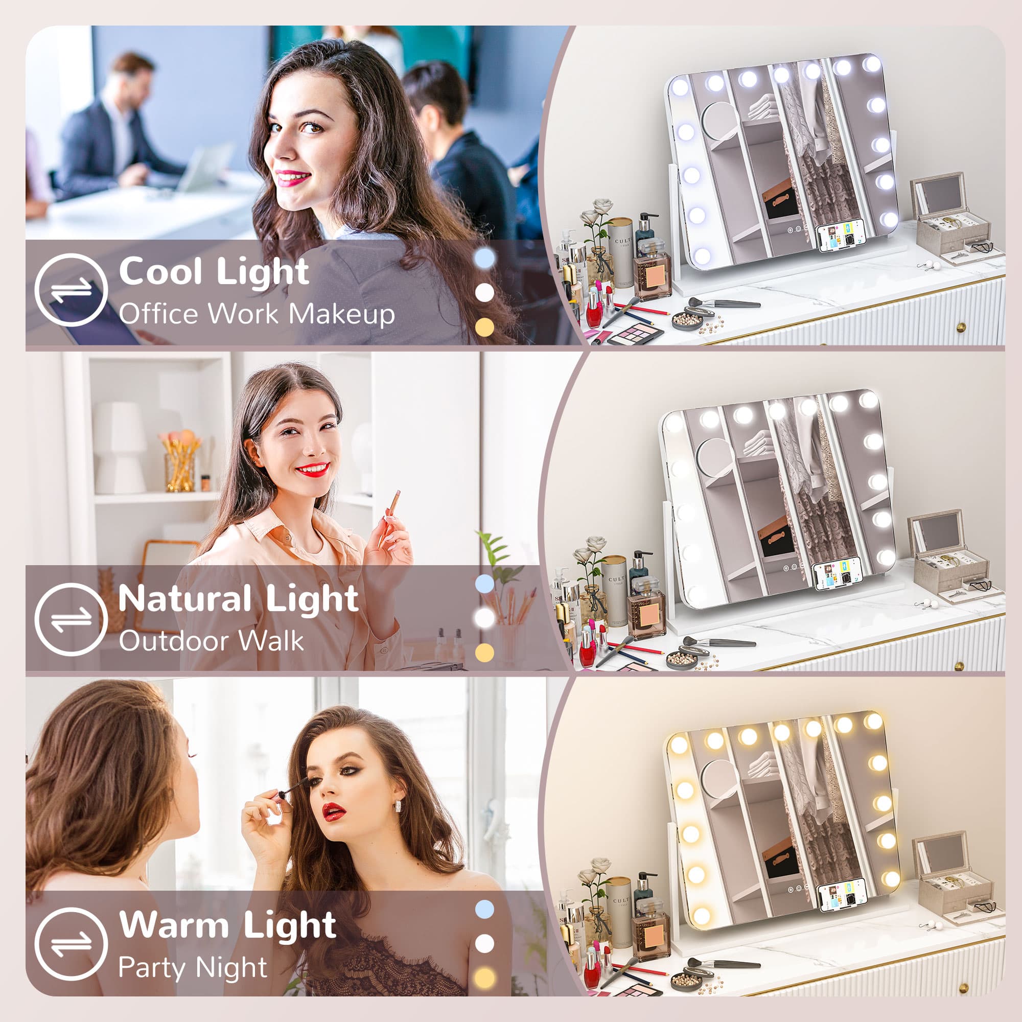 Transform Your Routine with this 14 LED Vanity Mirror - image 4