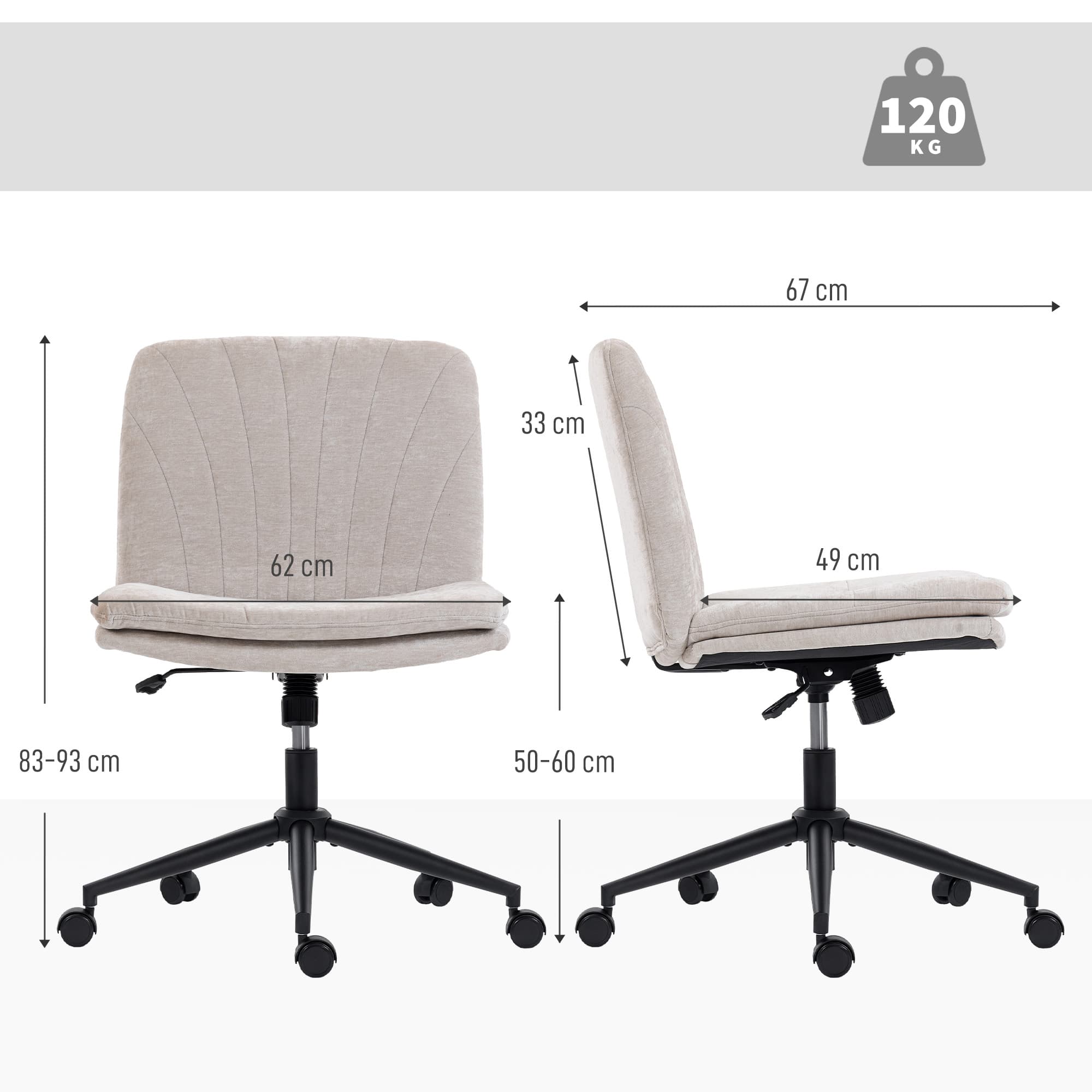 Discover Effortless Comfort with this Beige Criss Cross Chair - image 5