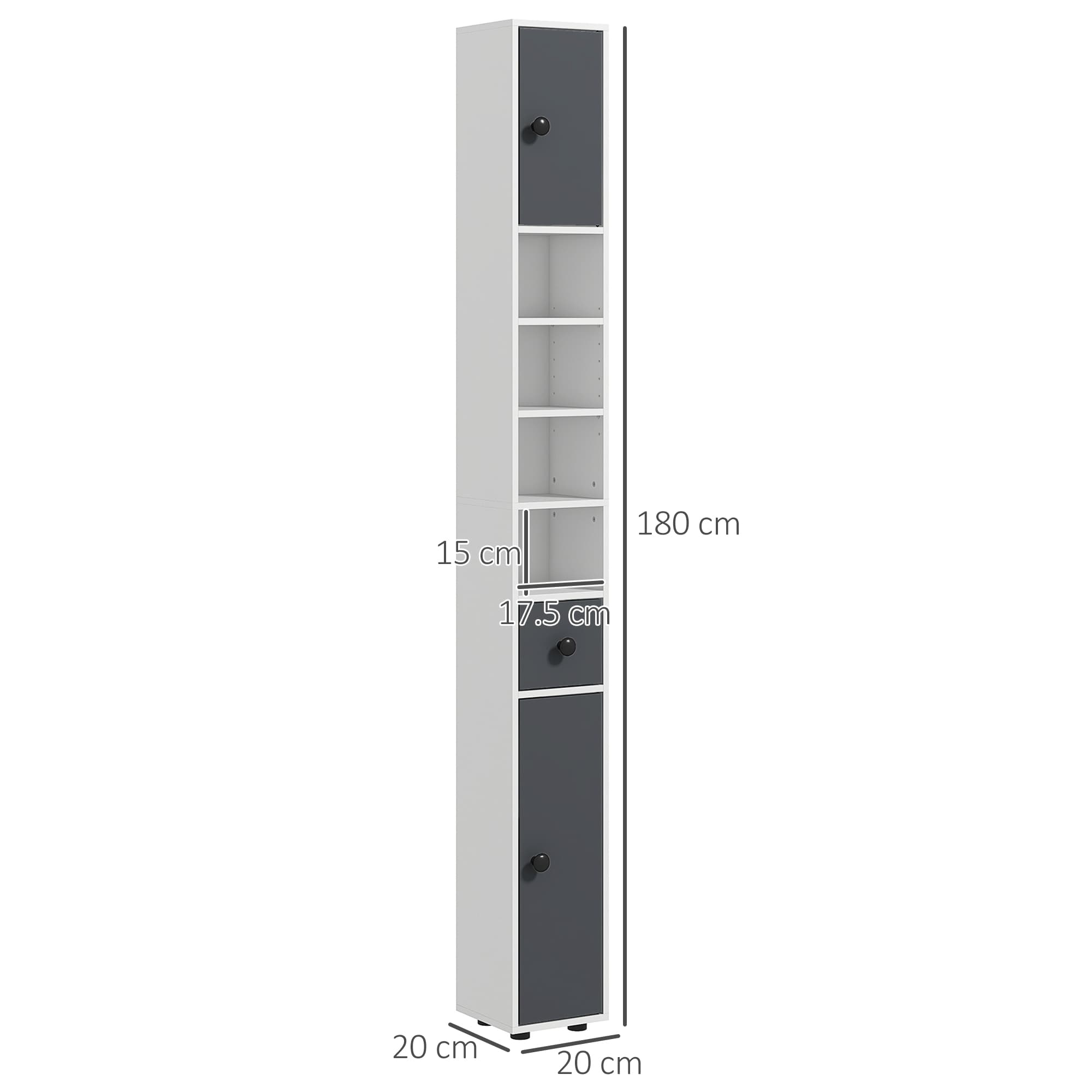 Floor-standing tower cabinet for tight bathroom spaces - image 2