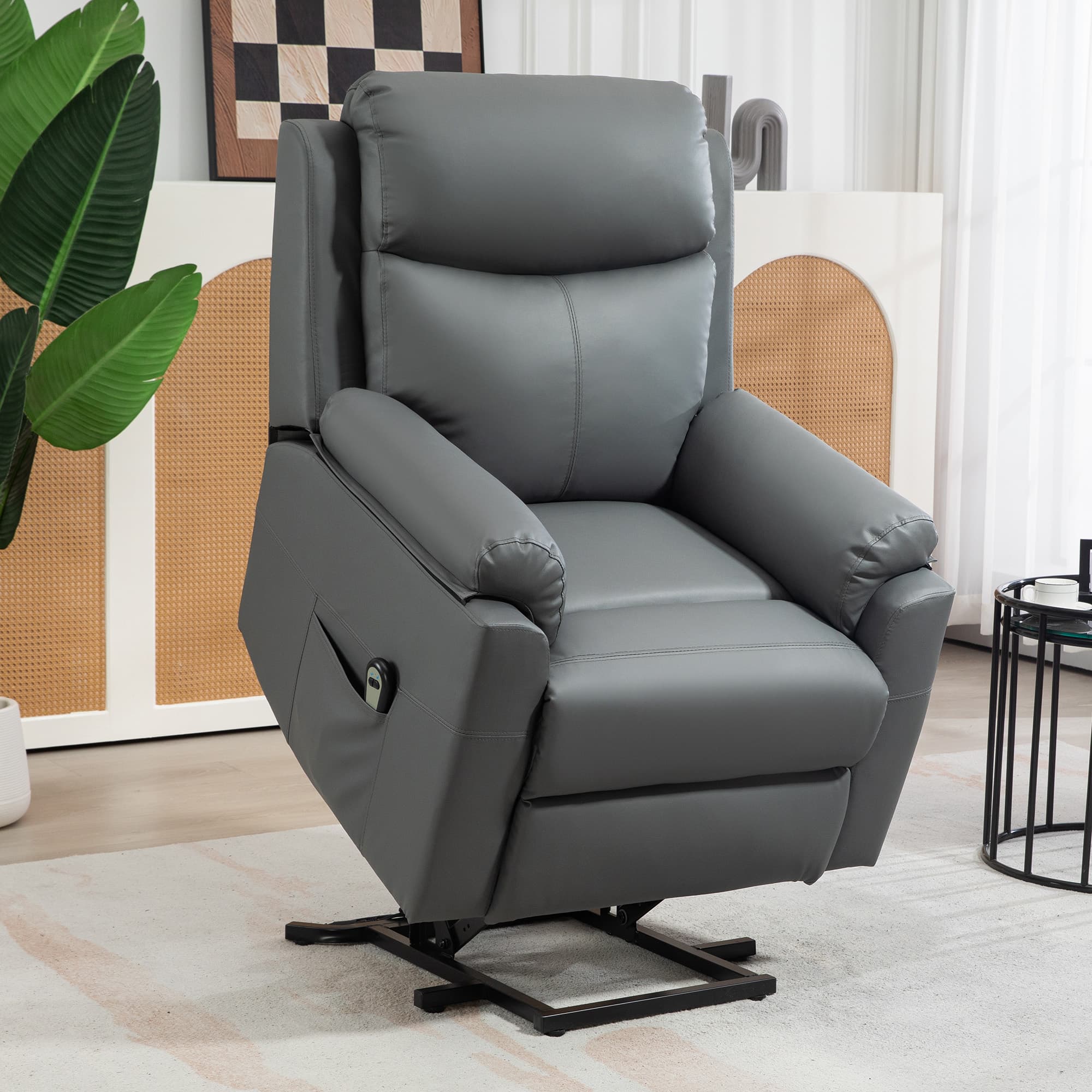 Effortless Comfort: Charcoal Grey Electric Riser Recliner - image 3
