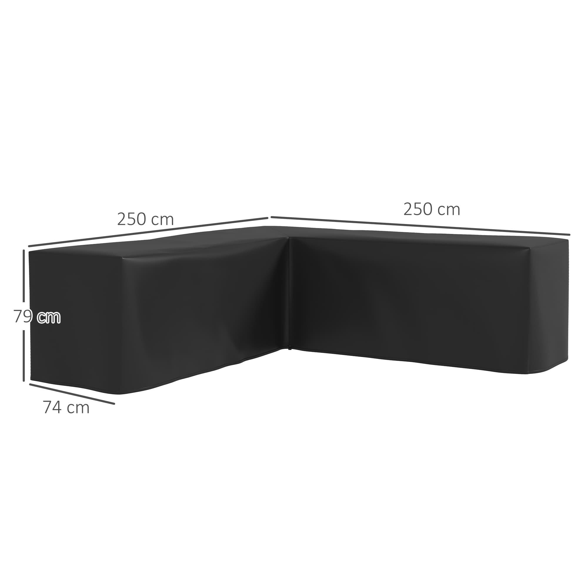 L-Shaped Garden Furniture Cover for Corner Sofa Sets - image 6