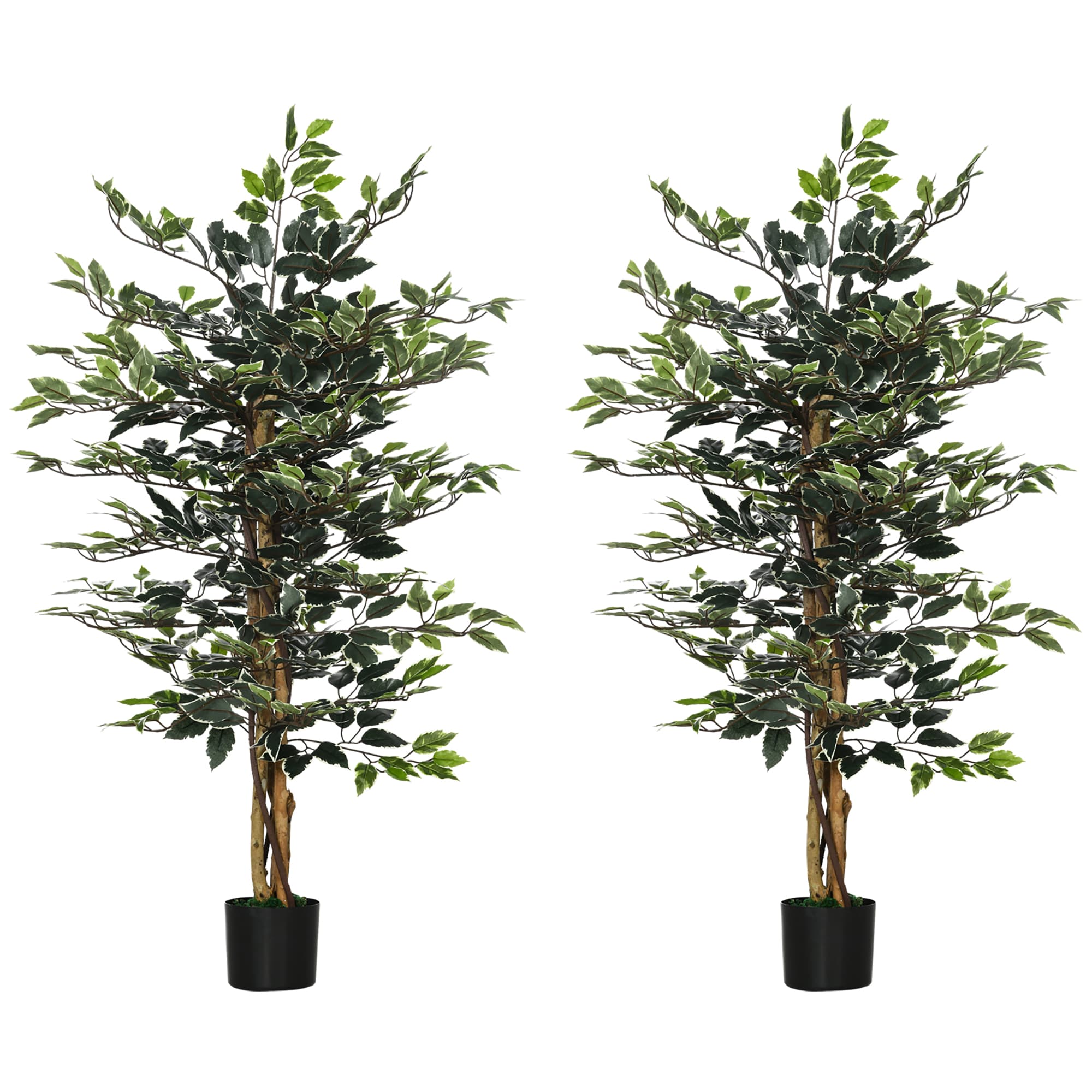 Transform Your Space with 130cm Artificial Ficus Trees - Green
