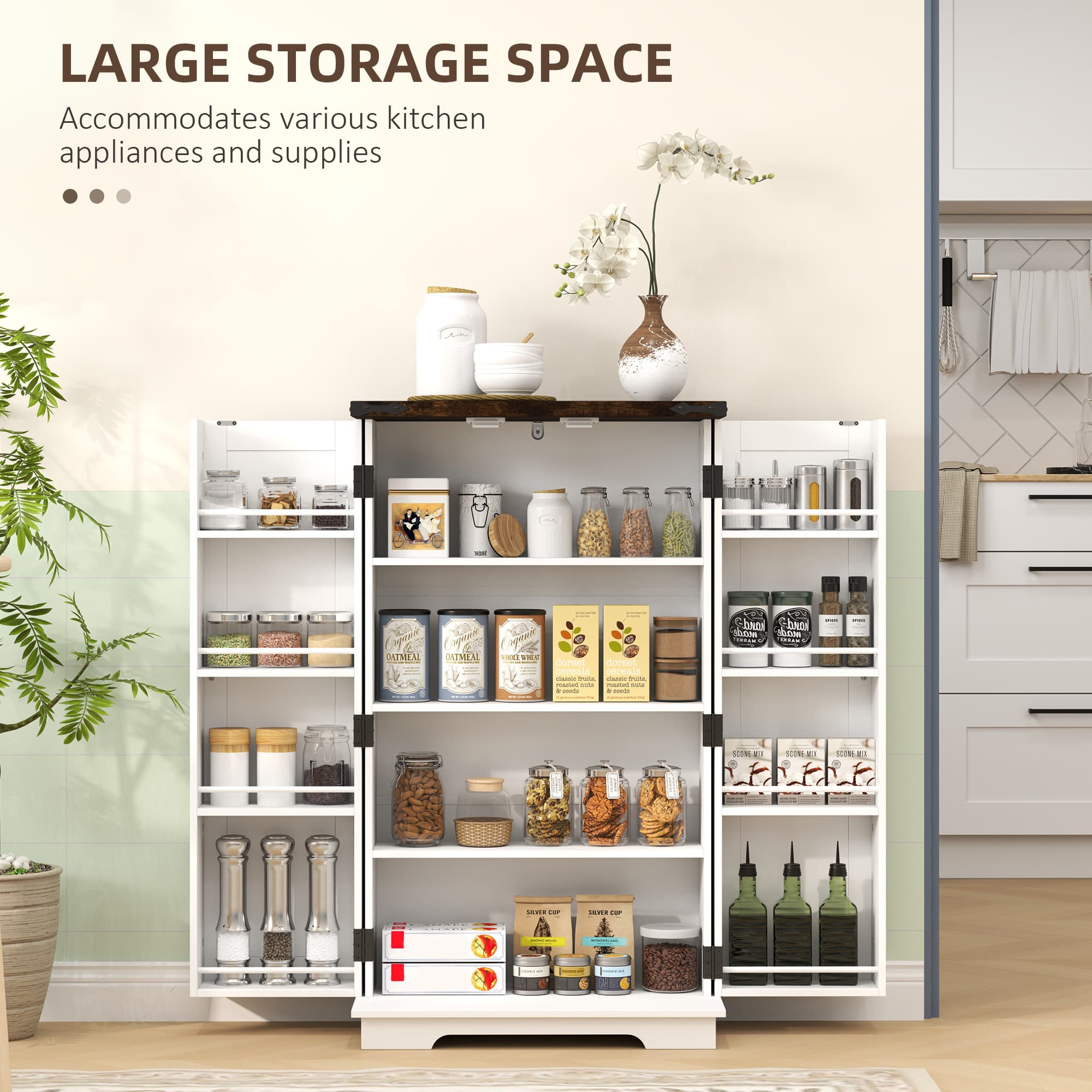 Keep Your Pantry Organised with a Farmhouse Storage Cabinet - image 1