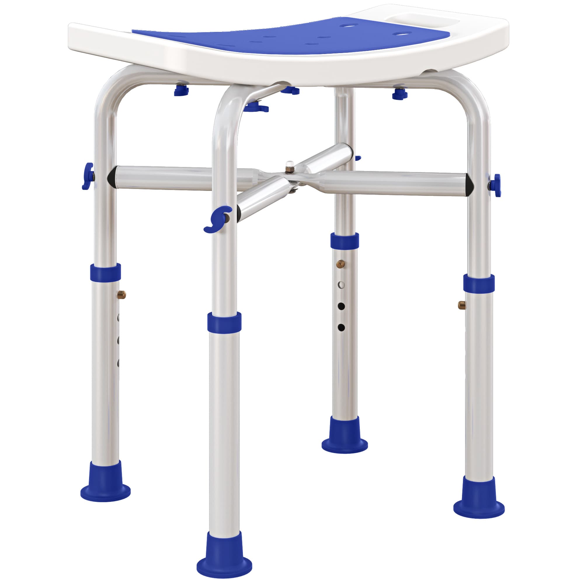 Height-Adjustable Shower Stool with Suction Feet, 44-51.5cm - image 10