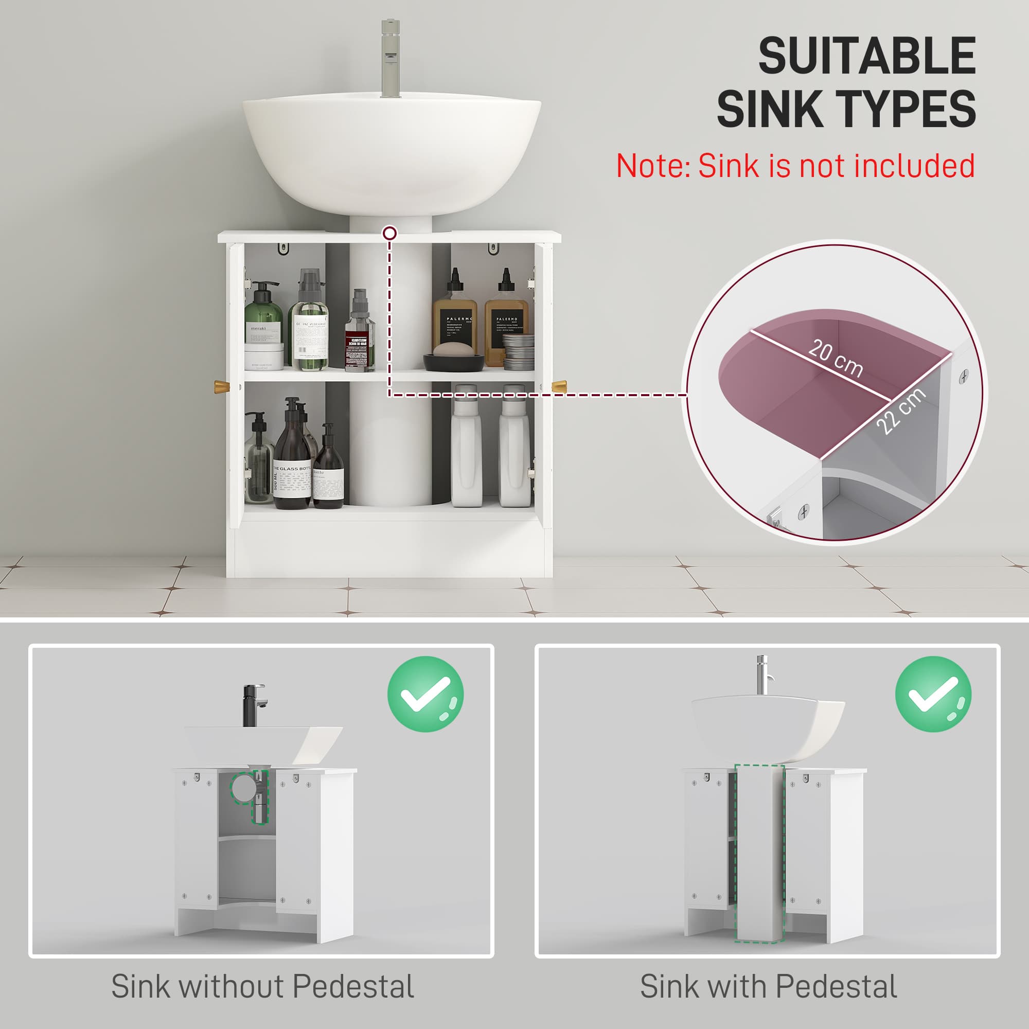 Transform Your Bathroom with this Elegant Under Sink Cabinet - image 1