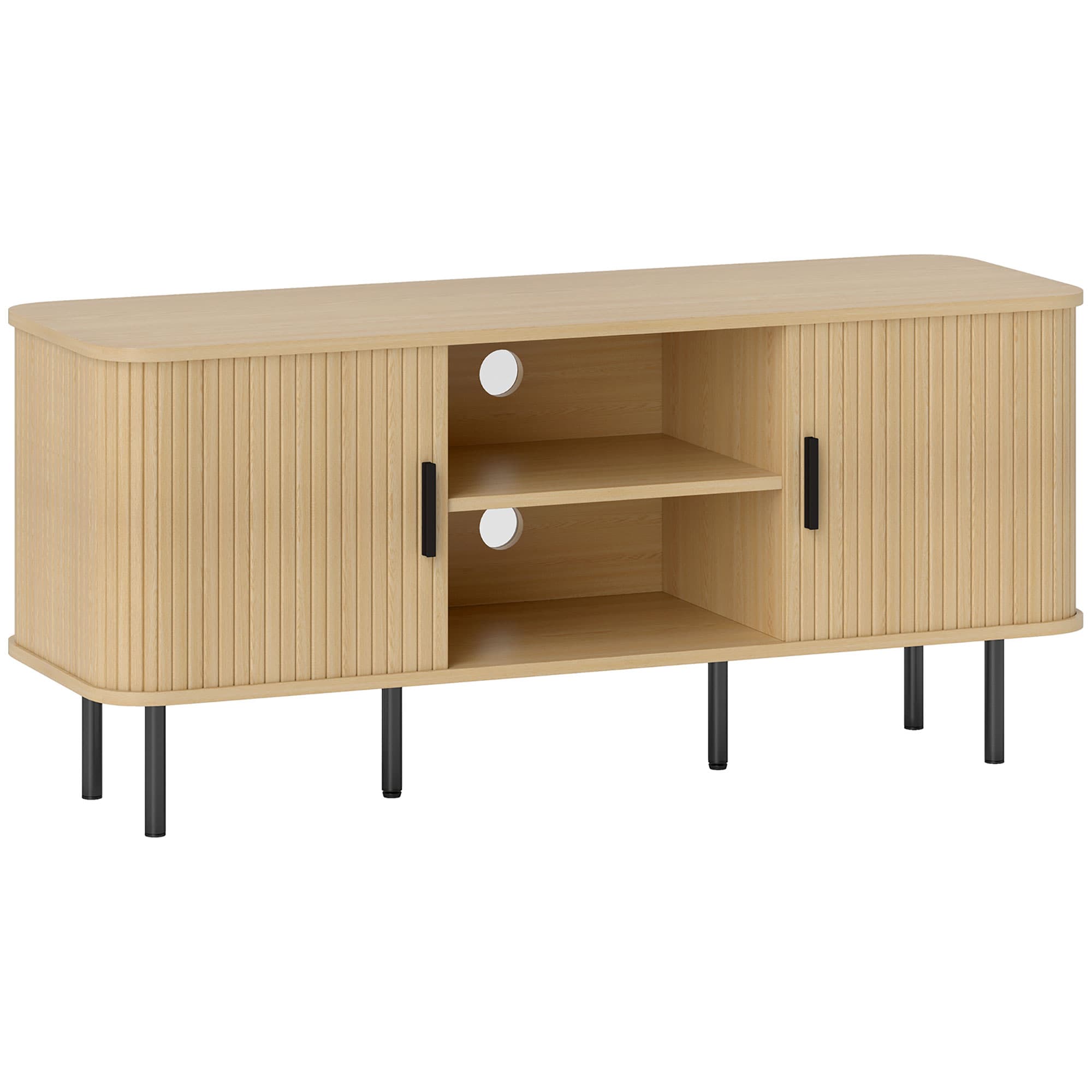 Transform Your Living Room with this Oak 55-Inch TV Unit - Oak