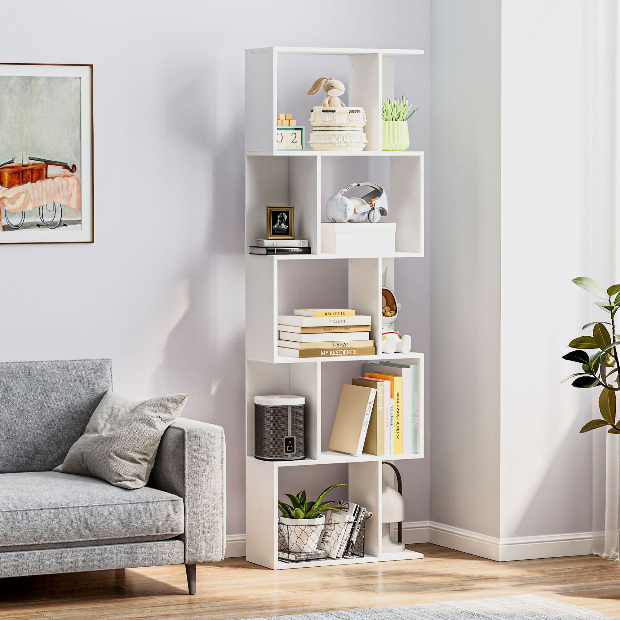 Transform Your Space with this Modern 5-Tier S-Shaped Bookcase - image 2