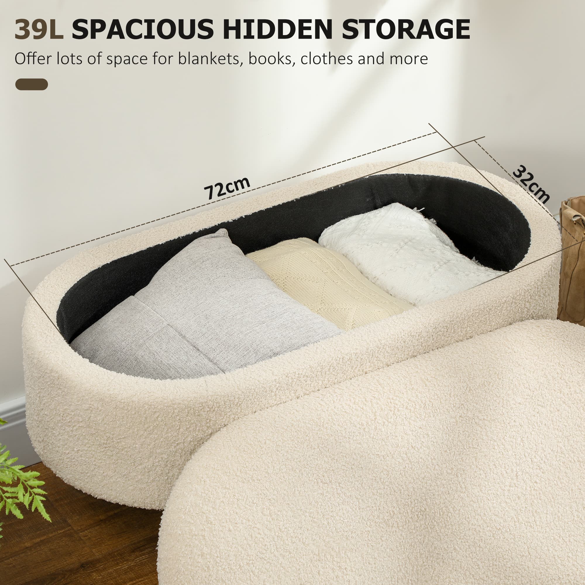 Transform Your Space with this Cosy Teddy Fleece Storage Ottoman - image 5